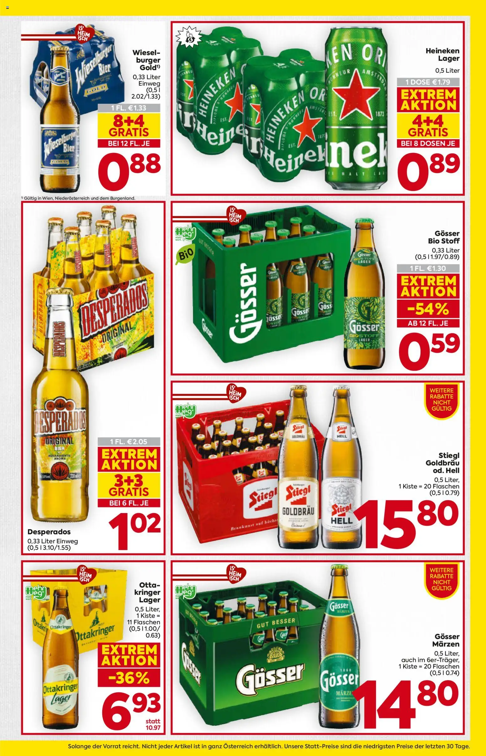 Billa AT akciós ujság - amely érvényes a következő dátumtól: 15.01.2026 | Oldal: 17 | Termékek: Heineken, Gösser