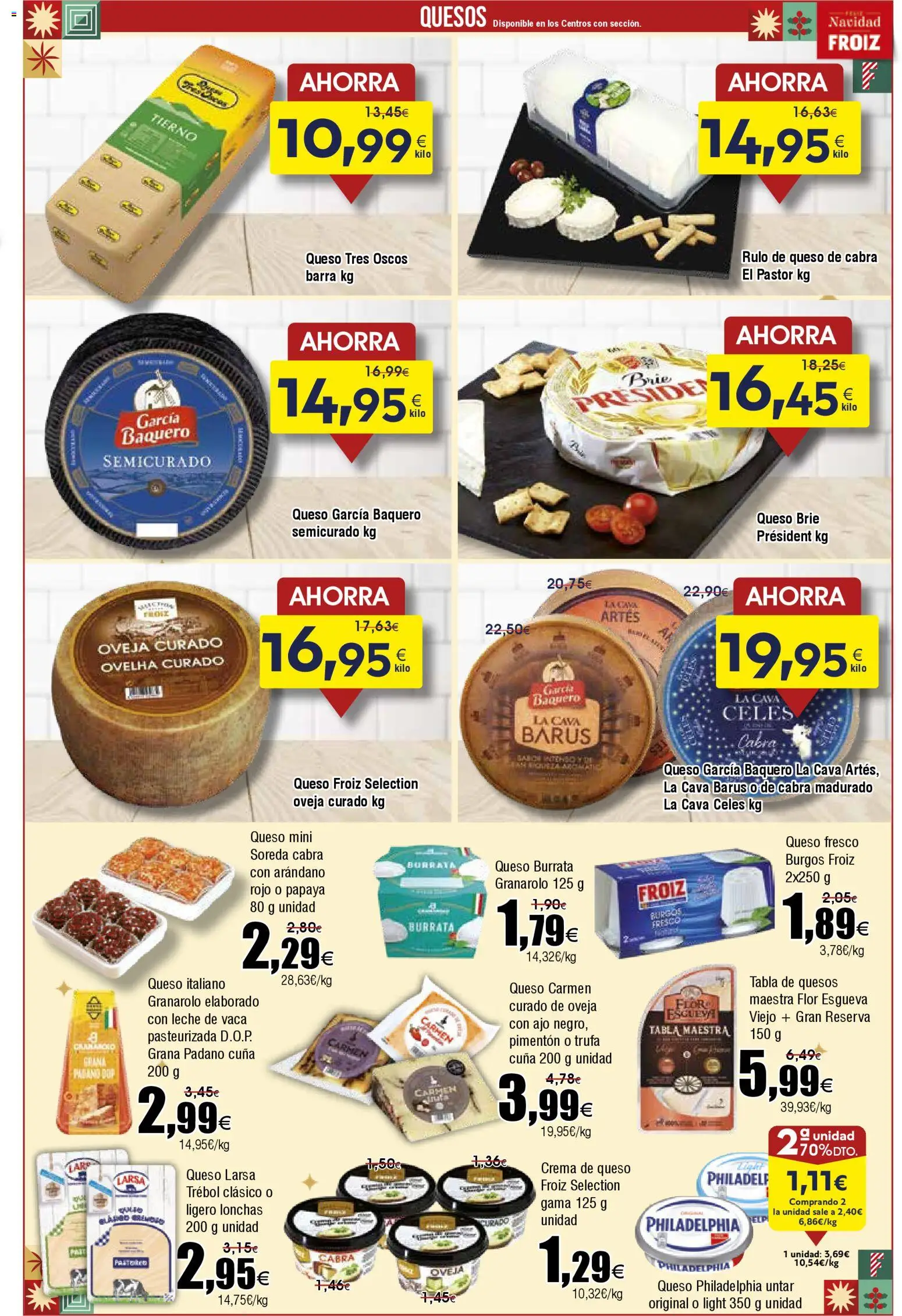 Froiz folleto │ válido desde el 18.12.2025 | Página: 13 | Productos: Leche, Queso fresco, Crema, Cuna