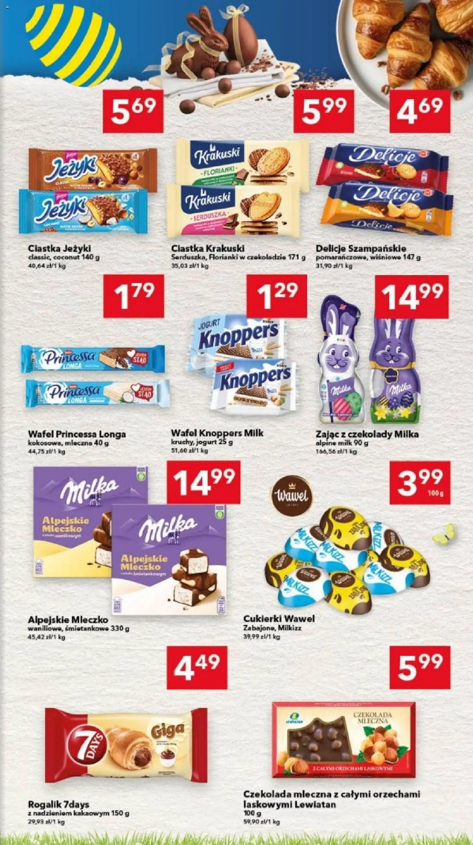 Lewiatan gazetka - Gdańsk od 26.03.2026 | Strona: 11 | Produkty: Knoppers, Milka, Jogurt, Cukierki