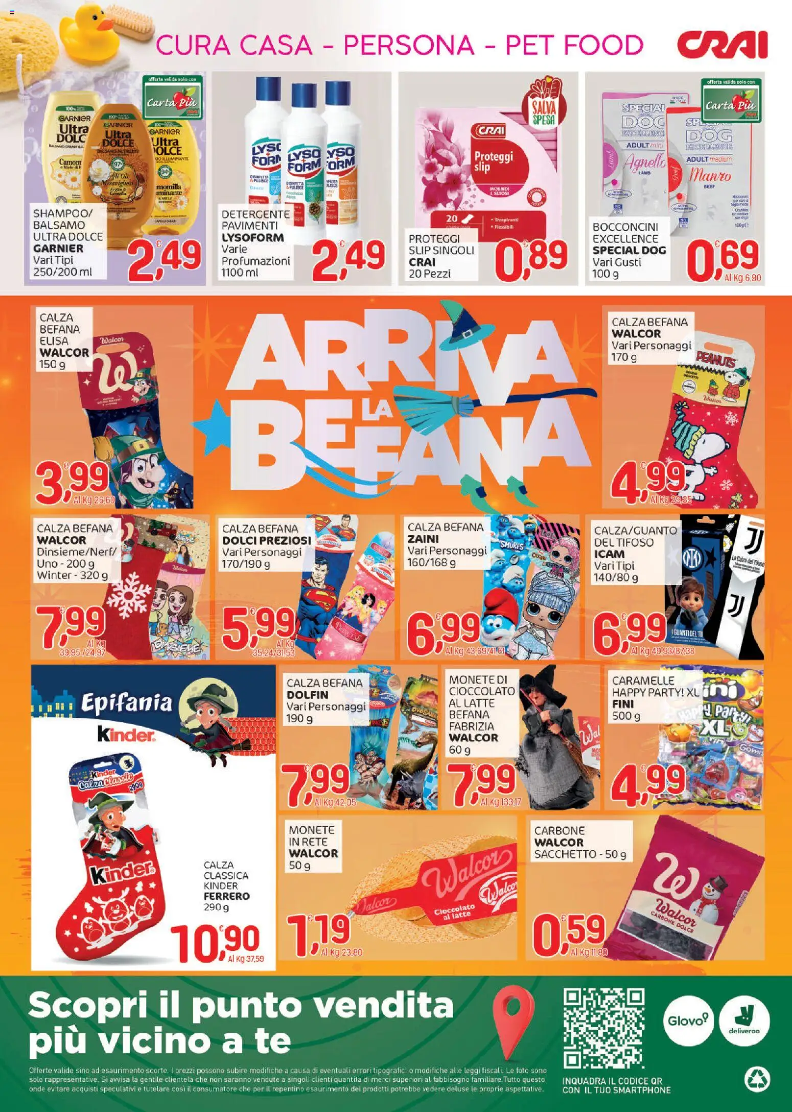 Volantino CRAI del 02.01.2026 | Pagina: 4 | Prodotti: Illuminante, Detergente, Manzo, Agnello