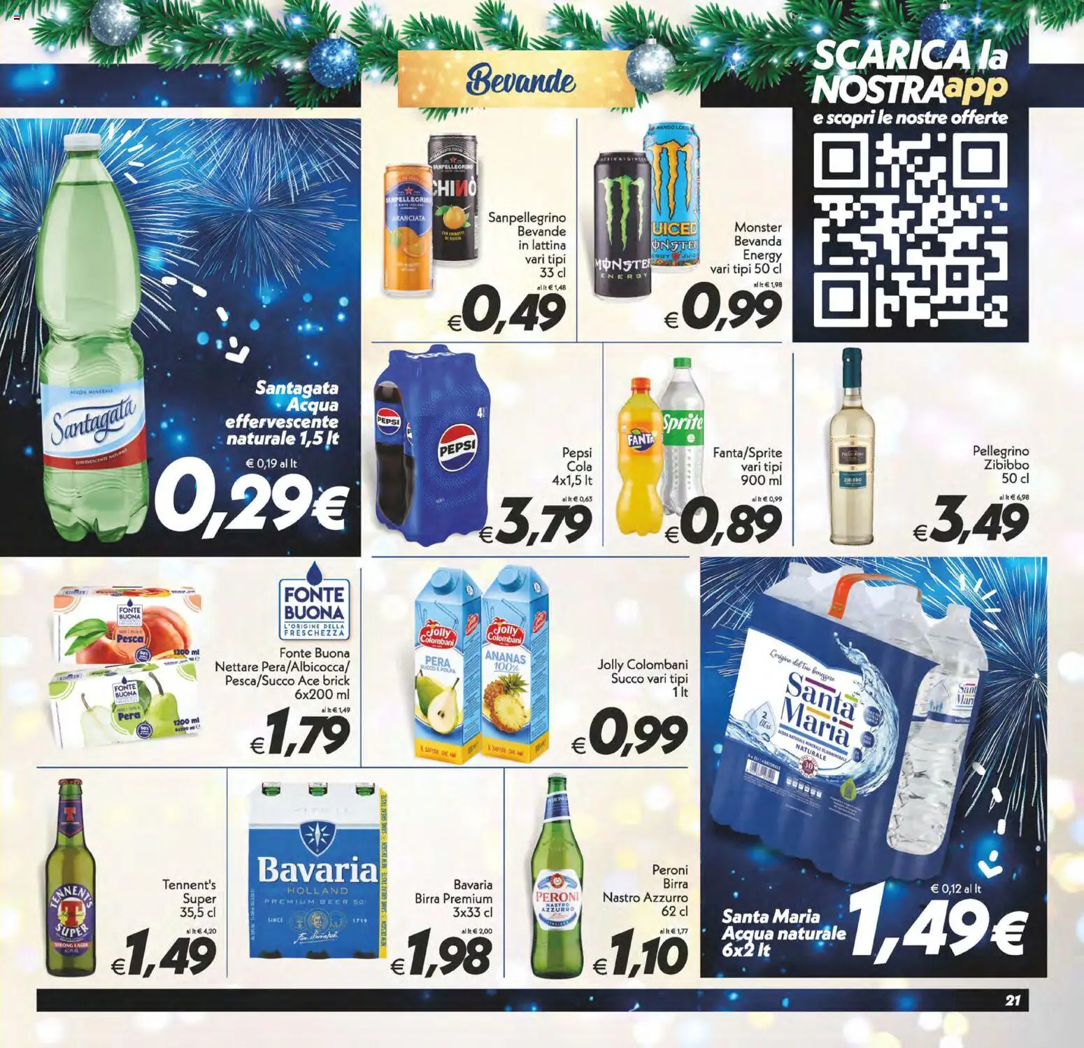 Volantino SuperConveniente del 27.12.2025 | Pagina: 21 | Prodotti: Tennent's, Birra, Acqua, Ananas