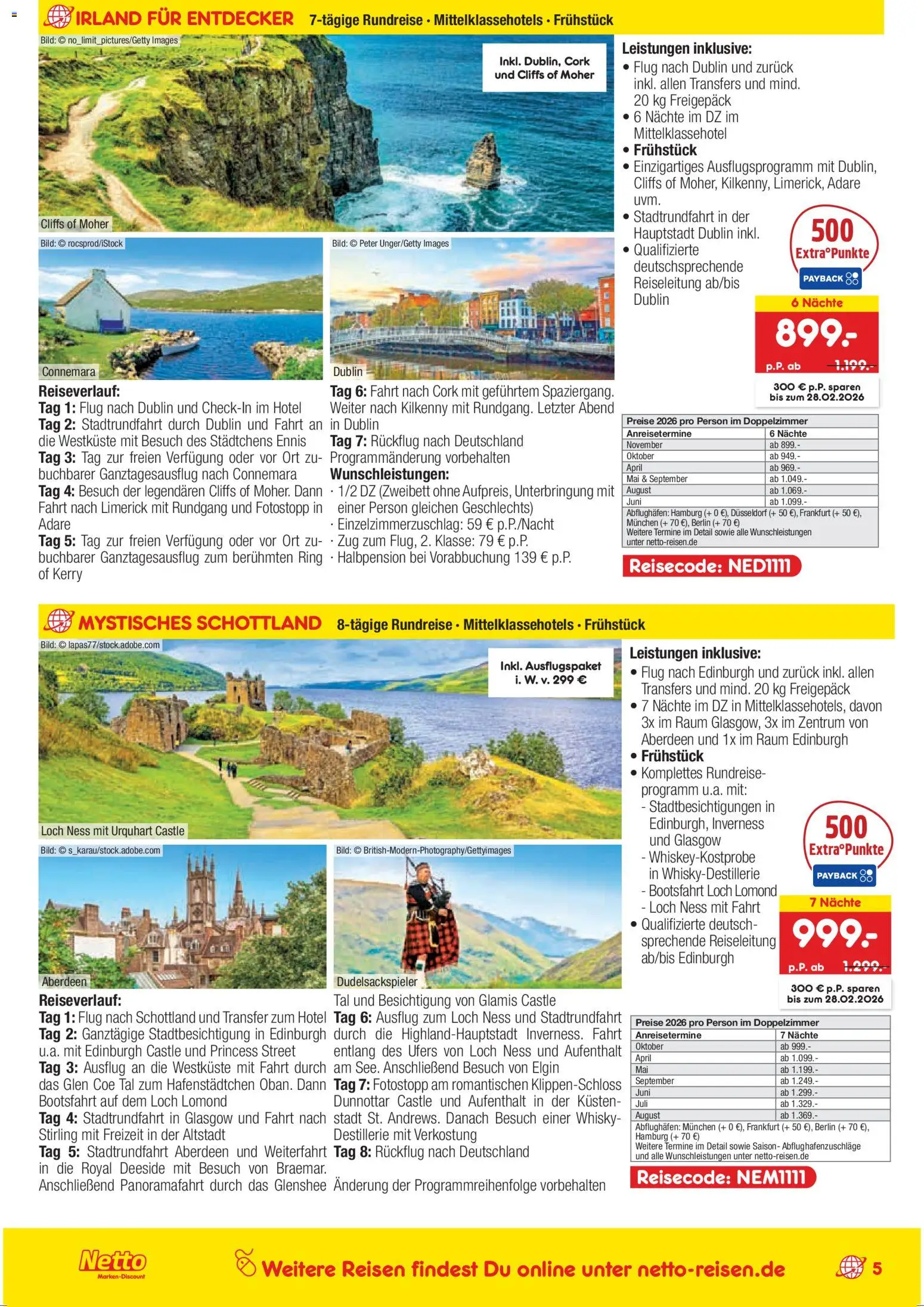 Netto Reisen Reise-Sonderangebote – gültig ab 15.01.2026 | Seite: 5 | Produkte: Whisky