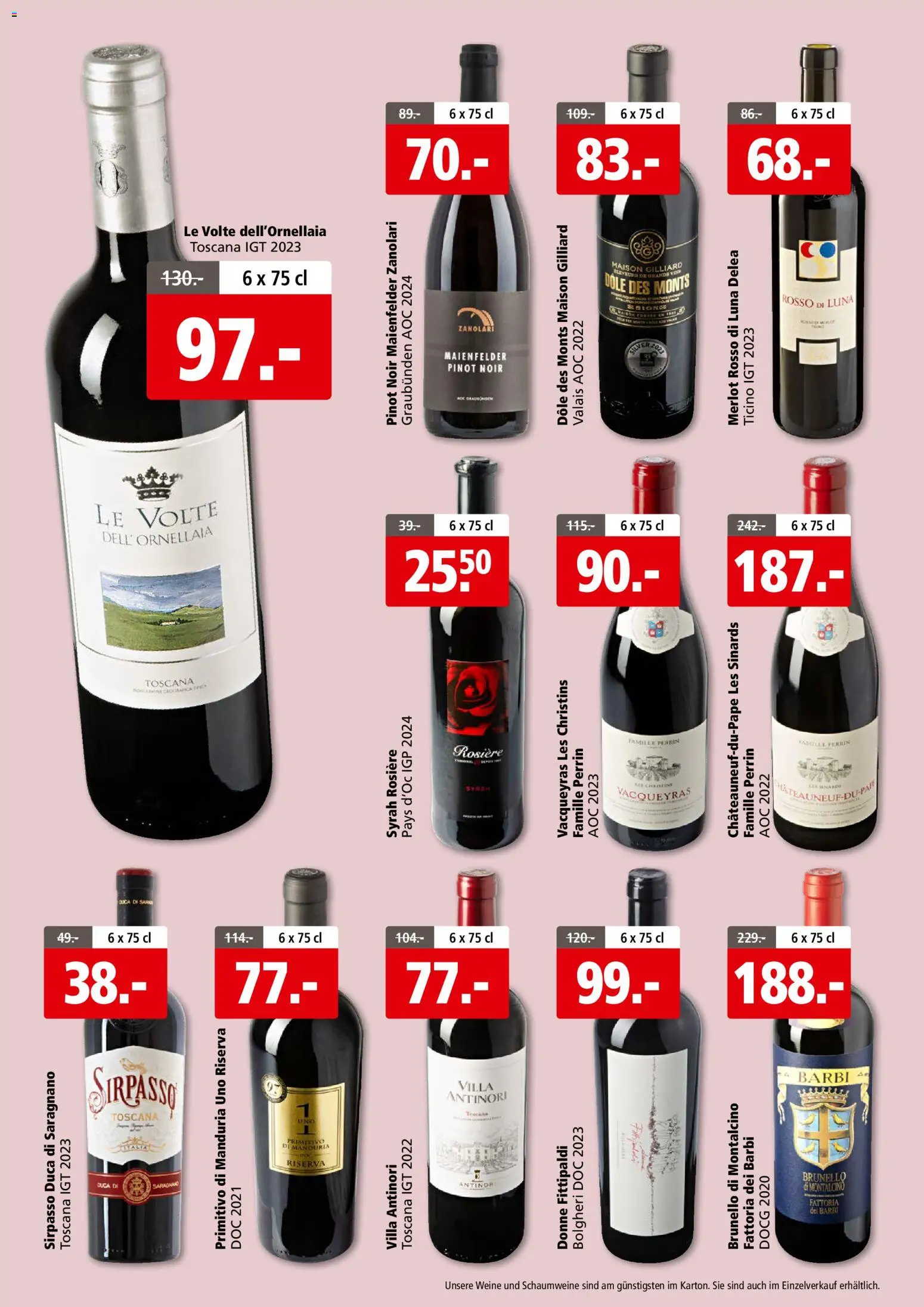 Aligro Aktionen Fleisch Festival Schlieren, Gossau SG, Frauenfeld, Rapperswil-Jona, Sargans, Bern, Brüttisellen, Pratteln, Emmen, Spreitenbach – gültig ab 24.11.2025 | Seite: 14 | Produkte: Merlot