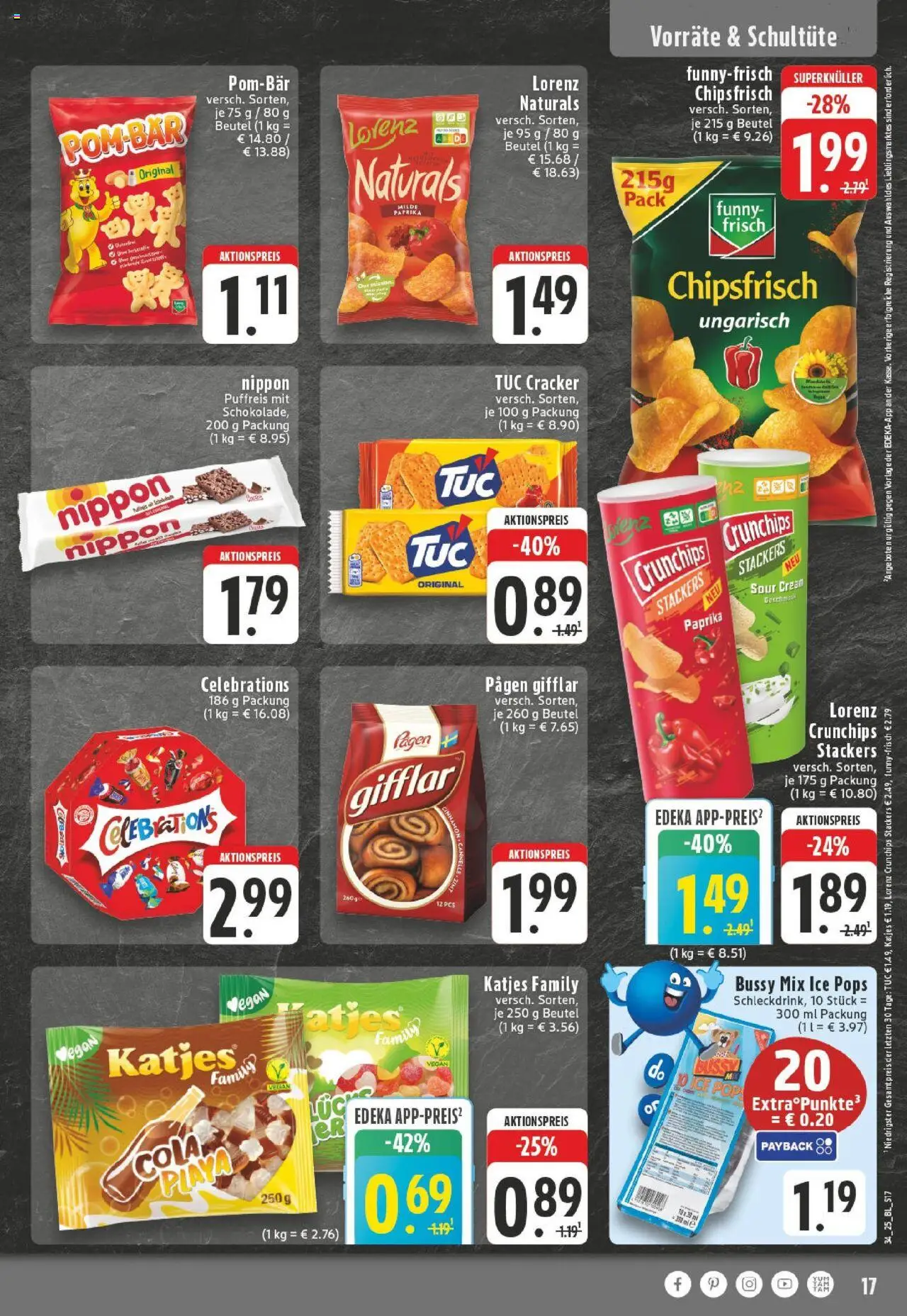Edeka prospekt Brilon	 - gültig ab dem 17.08.2025 | Seite: 17 | Produkte: Cola, Funny frisch, Katjes, Paprika