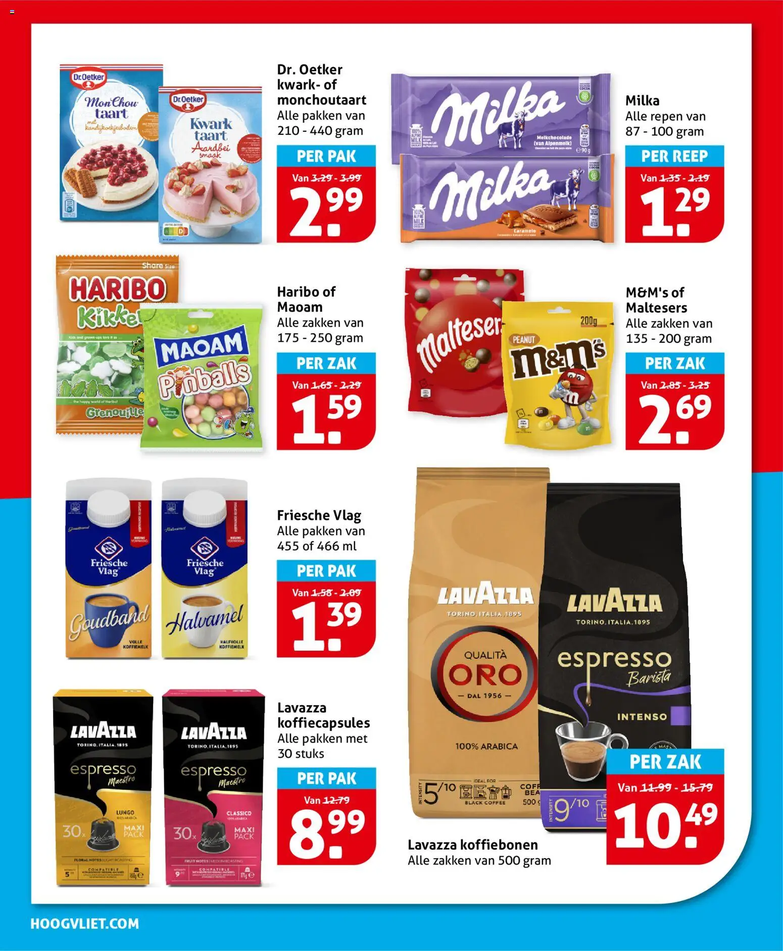 {H1} | Pagina: 16 | Producten: Koffiebonen, Kwark, Zak, Fruit