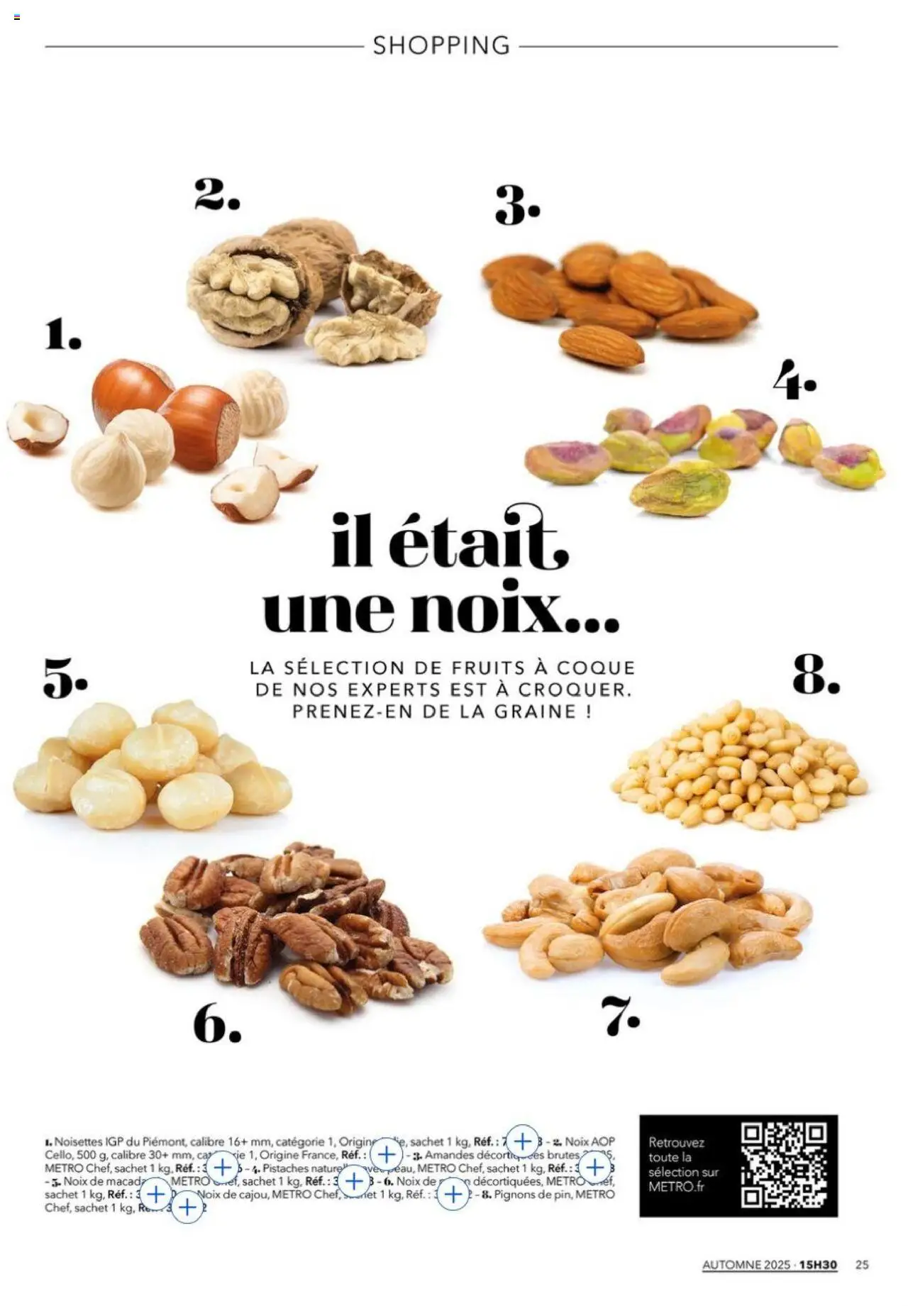  | Page: 25 | Produits: Amandes décortiquées, Pistaches, Noix, Amandes