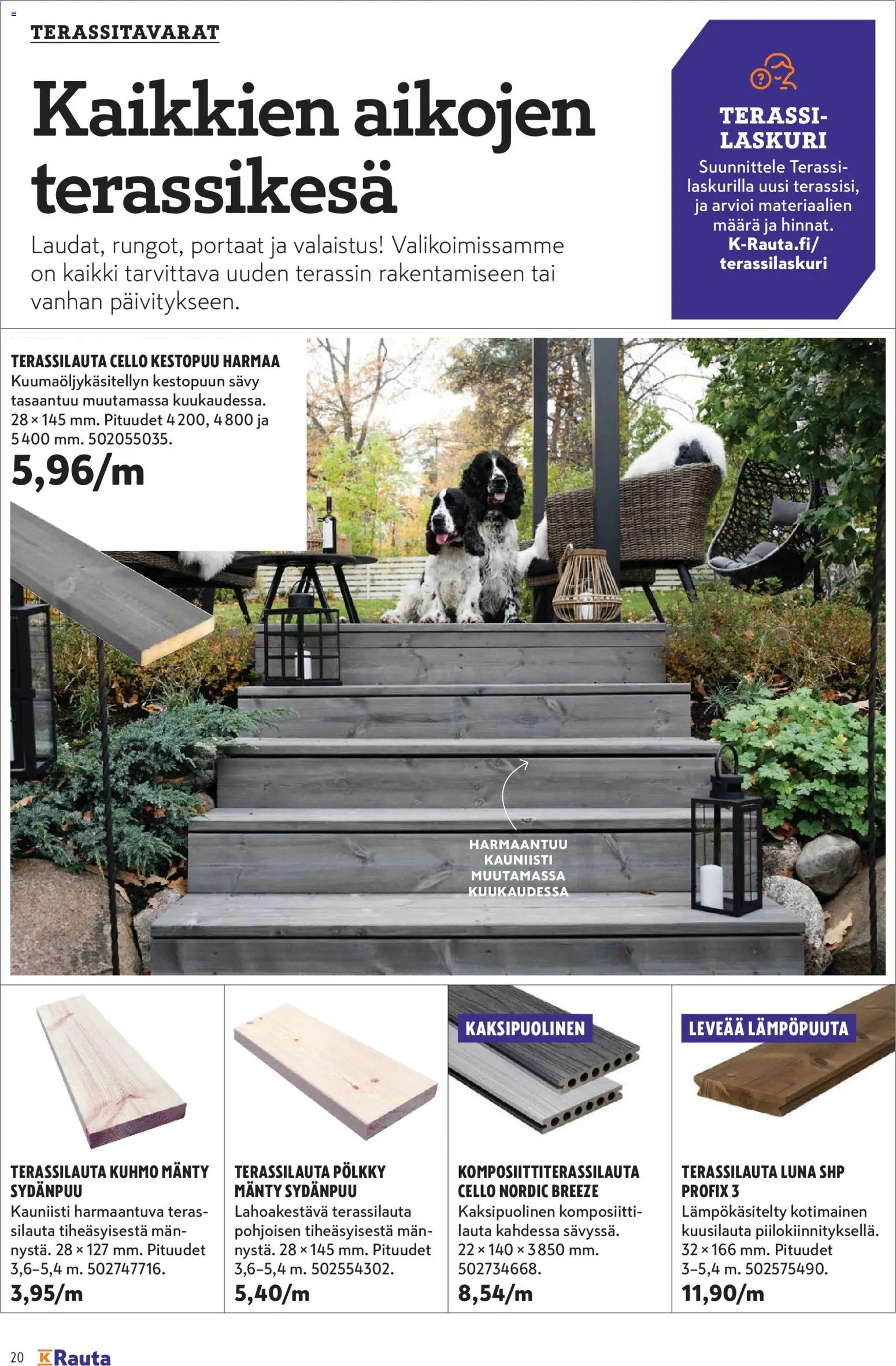K-Rauta tarjoukset - Pihalla  – voimassa 01.04.2026 alkaen | Sivu: 20