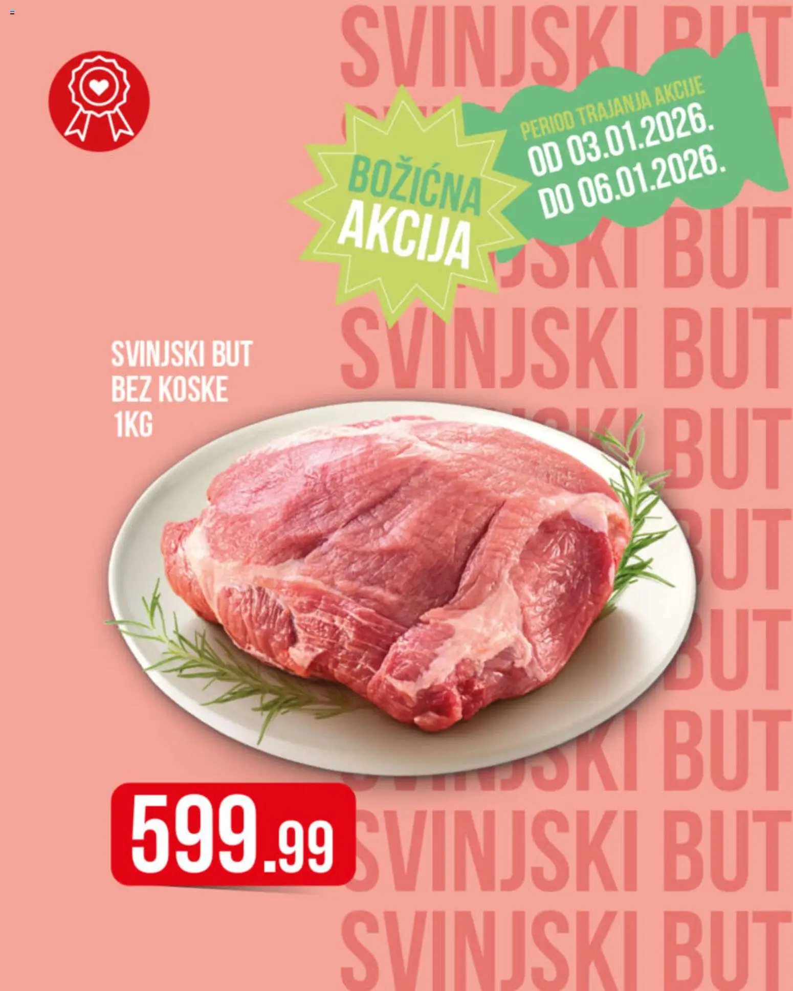 Metalac Proleter katalog - važi od 03.01.2026 | Strana: 1 | Proizvode: Svinjski but