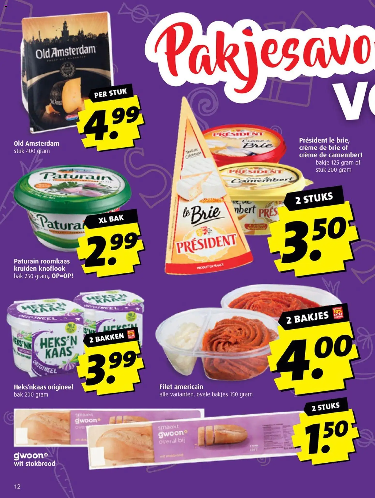 {H1} | Pagina: 12 | Producten: Overal, Roomkaas, Stokbrood, Knoflook