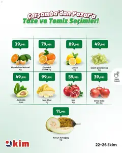 22.10.2025 tarihinden itibaren geçerli olan Kim Market kataloğu önizlemesi
