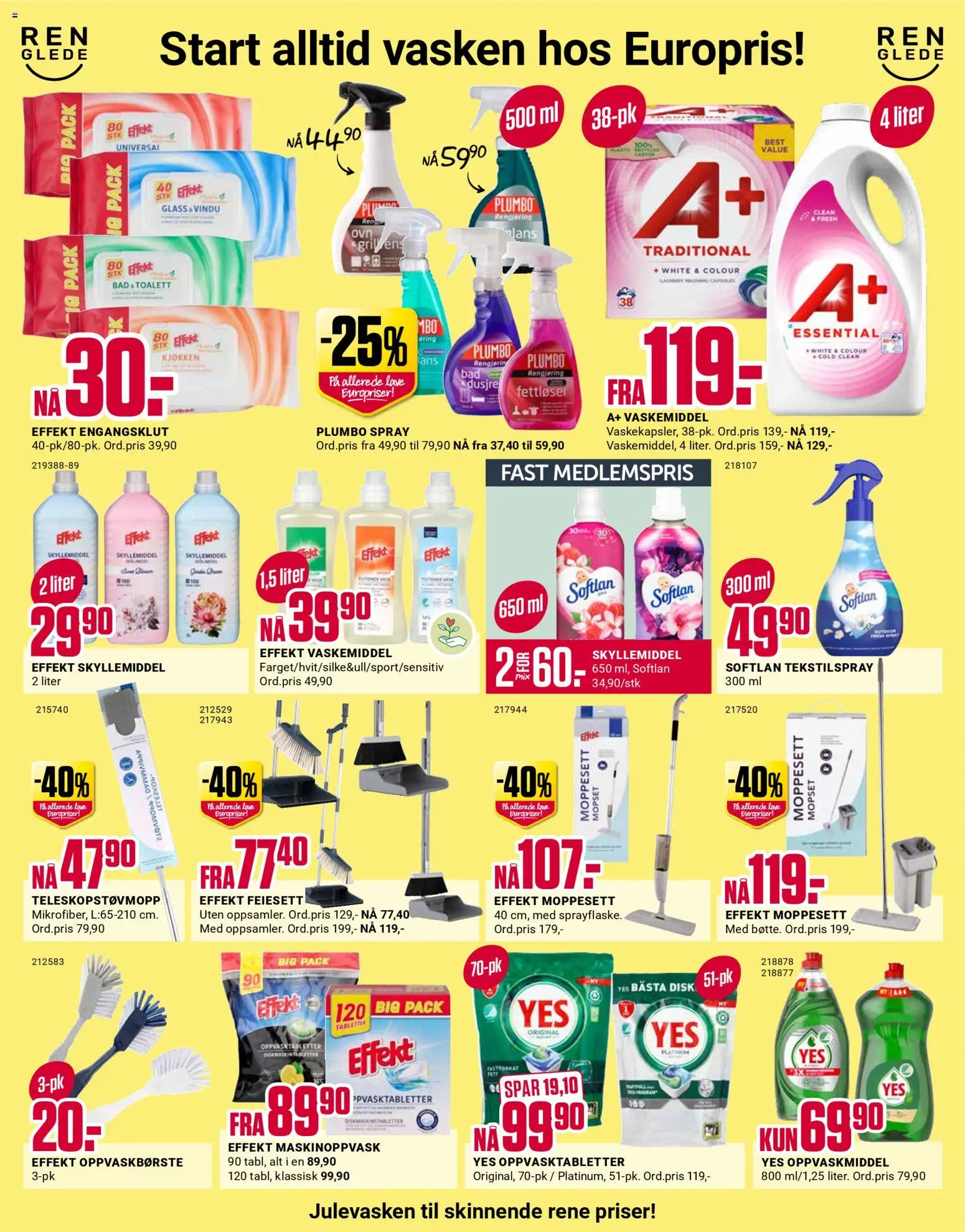 {H1} | Side: 5 | Produkter: Oppvaskmiddel, Glass, Toalett, Bad