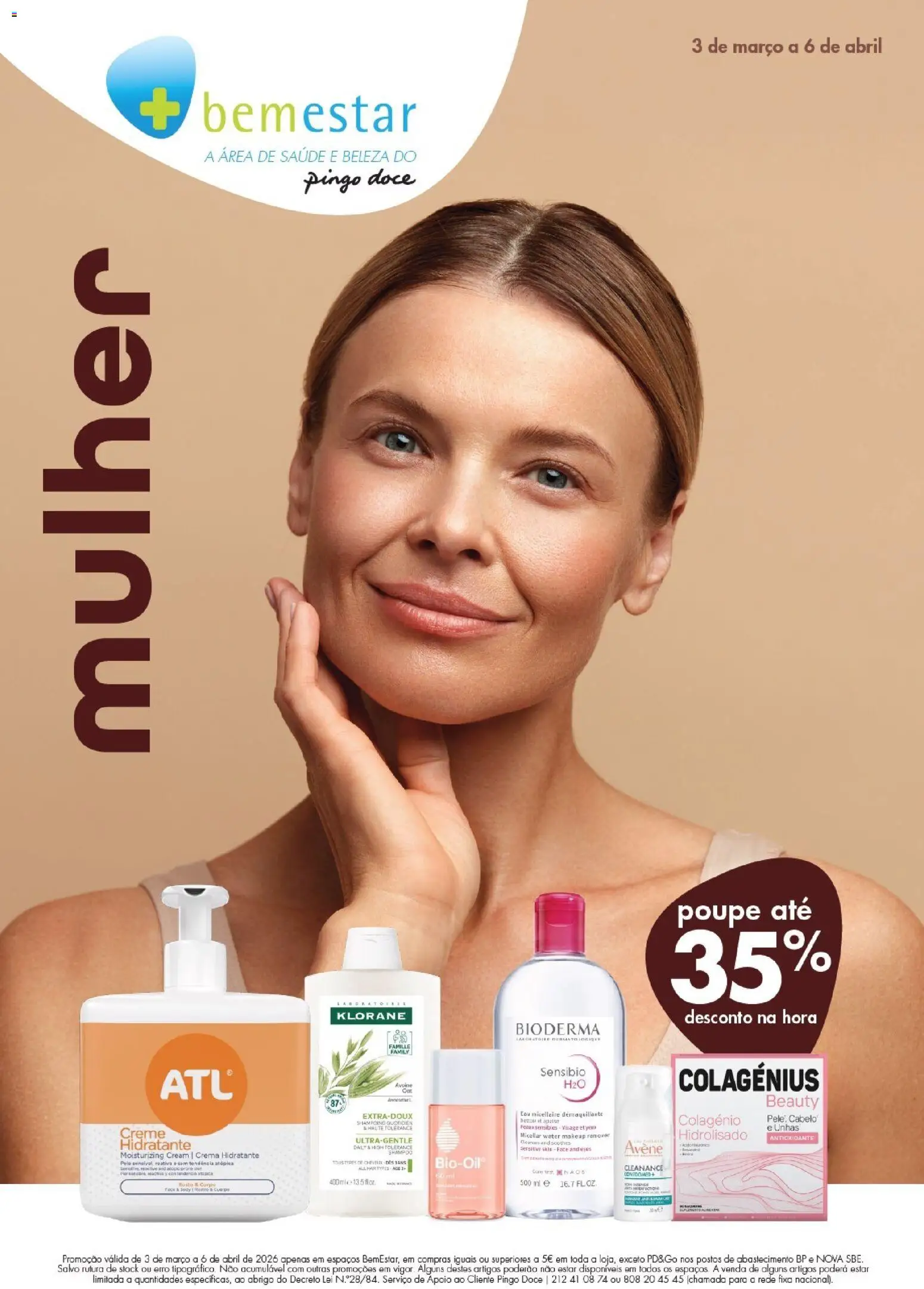 Pingo Doce Bem Estar Mulher Madeira │ válido de 03.03.2026 | Página: 1 | Produtos: Shampoo, Creme