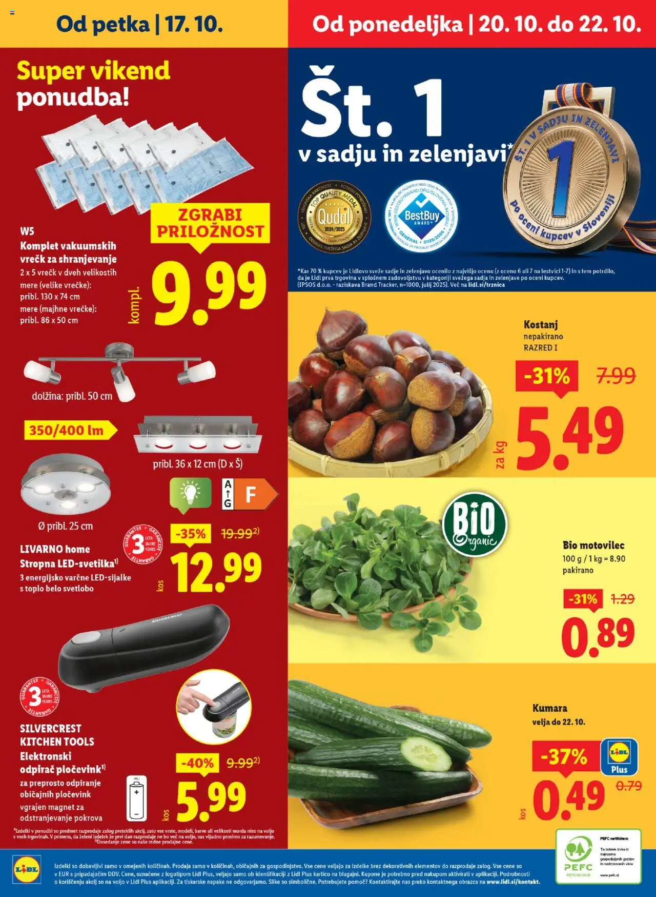 Novi Lidl katalog ponudbe – veljaven od 16.10.2025 | Stran: 46 | Izdelki: Sadje