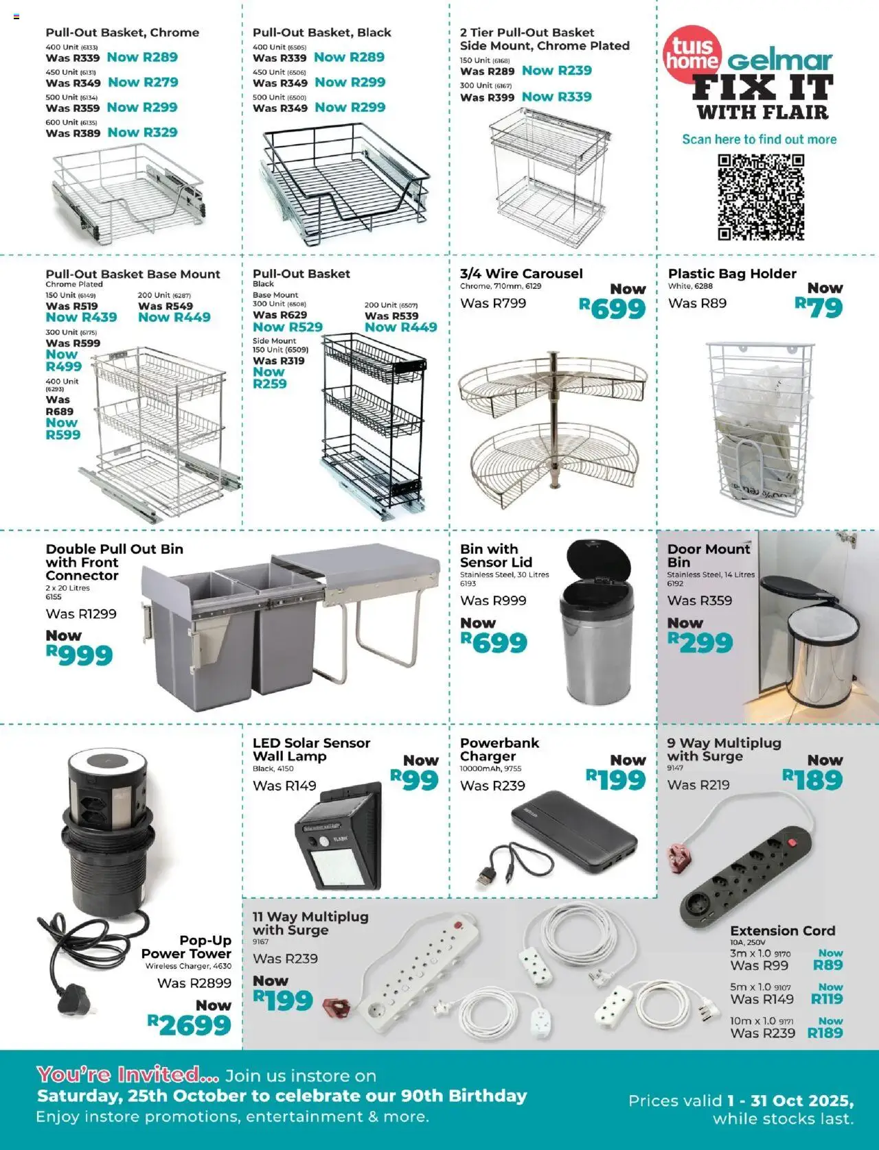 New Gelmar catalogue – valid from 01.10.2025 | Page: 5 | Products: Powerbank, Basket, Lamp, Charger