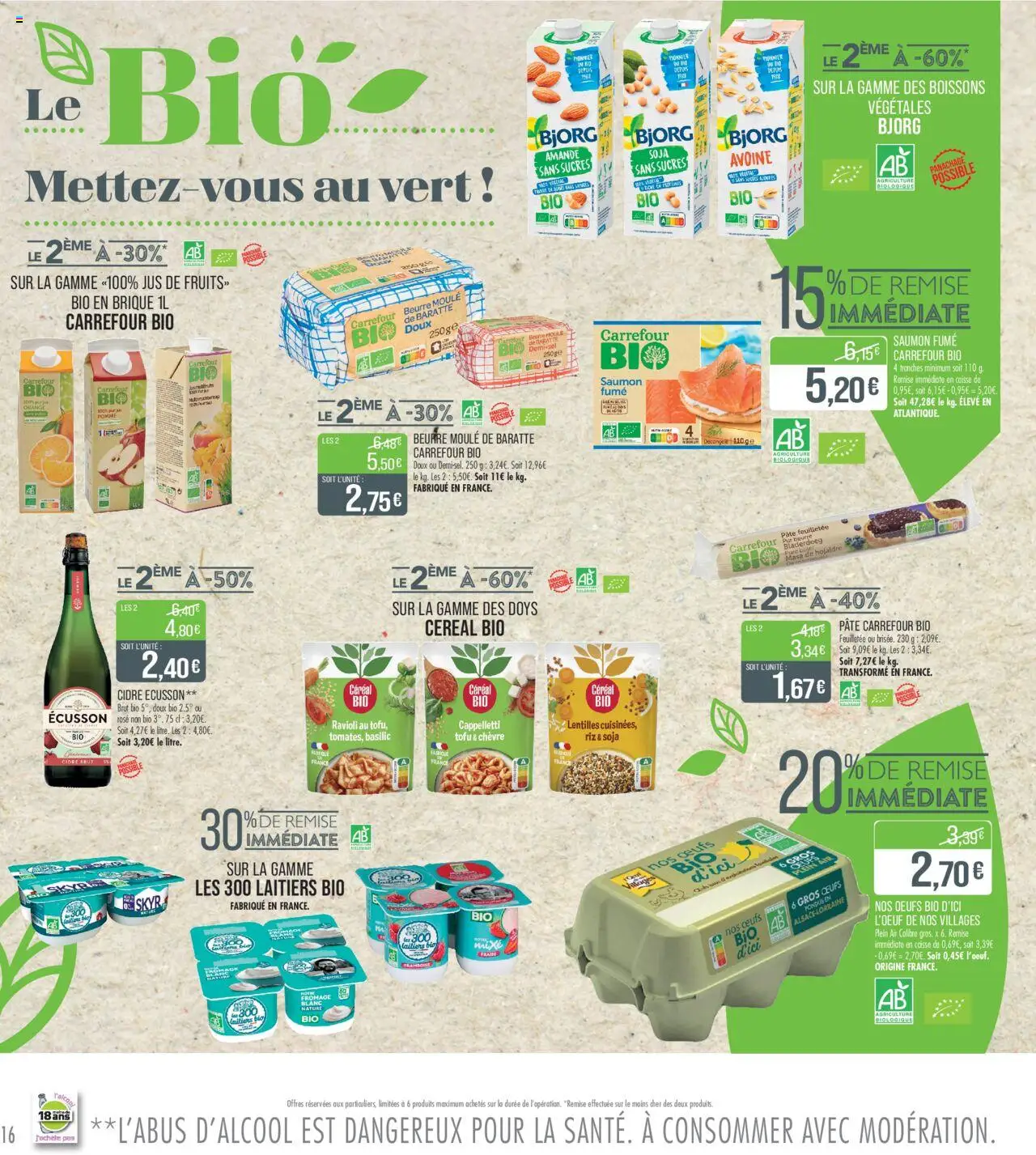  | Page: 16 | Produits: Pâte feuilletée, Fromage, Riz, Skyr