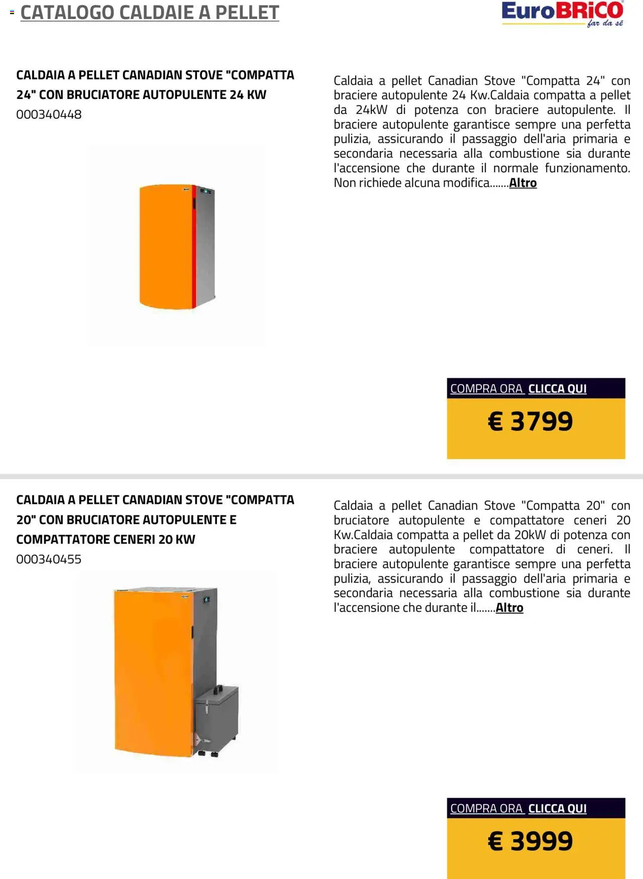 Volantino Eurobrico del 23.07.2025 | Pagina: 5 | Prodotti: Pellet, Caldaia