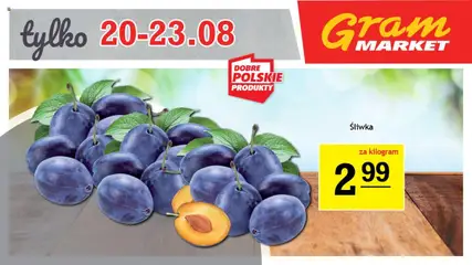 Pogląd oferty "Gram Market Gazetka - Niesłychanie Niskie Ceny" - ważna od 20.08.2025