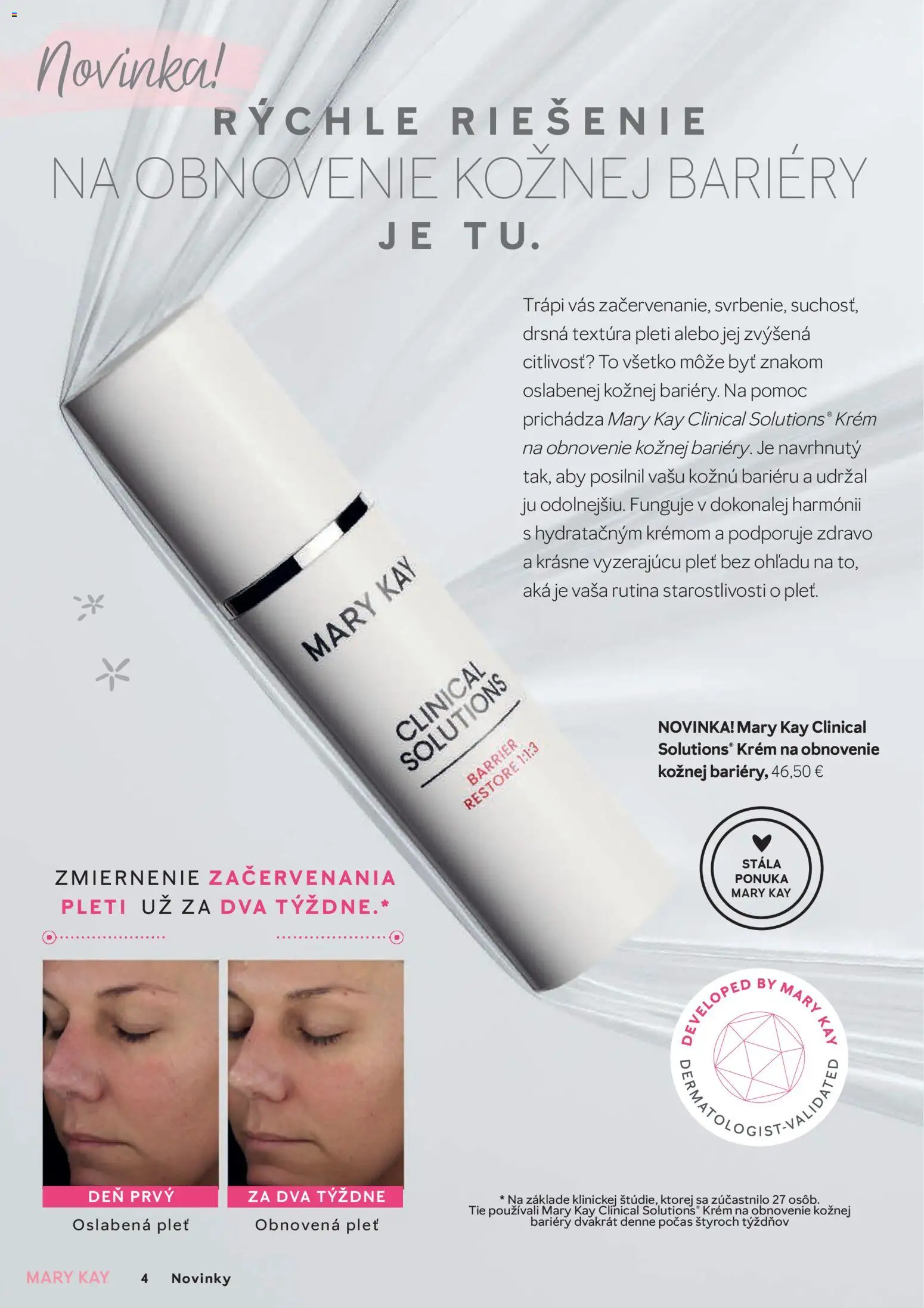 Nové Mary Kay akcie – leták je platný od 01.01.2026 | Strana: 4 | Produkty: Krém