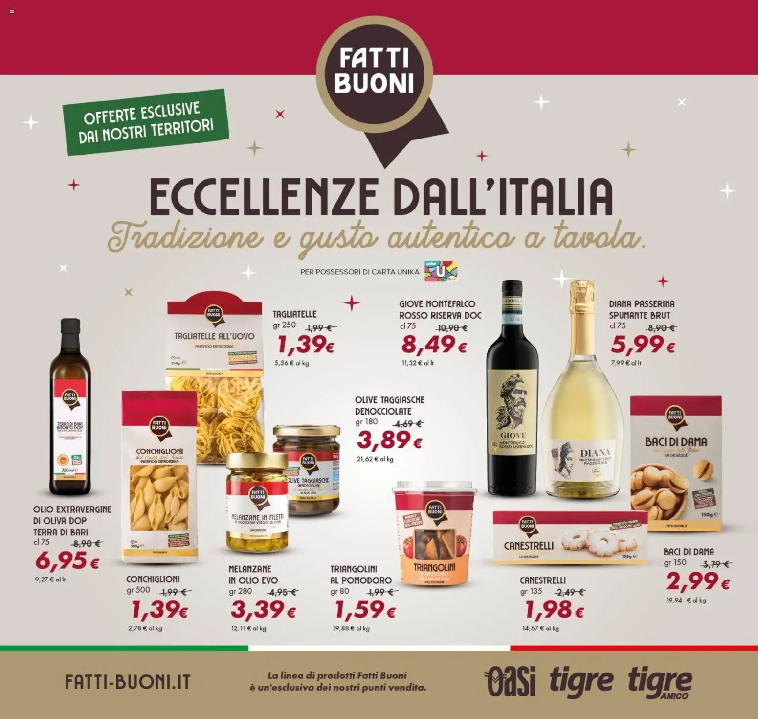 Volantino Oasi del 26.03.2026 | Pagina: 5 | Prodotti: Tagliatelle, Olive, Canestrelli, Terra