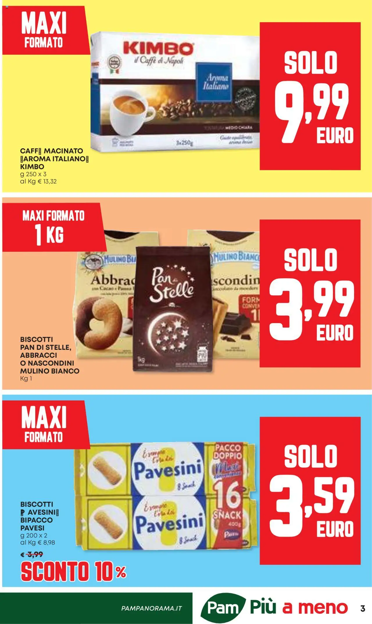 Volantino Panorama del 09.10.2025 | Pagina: 3 | Prodotti: Caffè, Biscotti, Cacao, Macinato