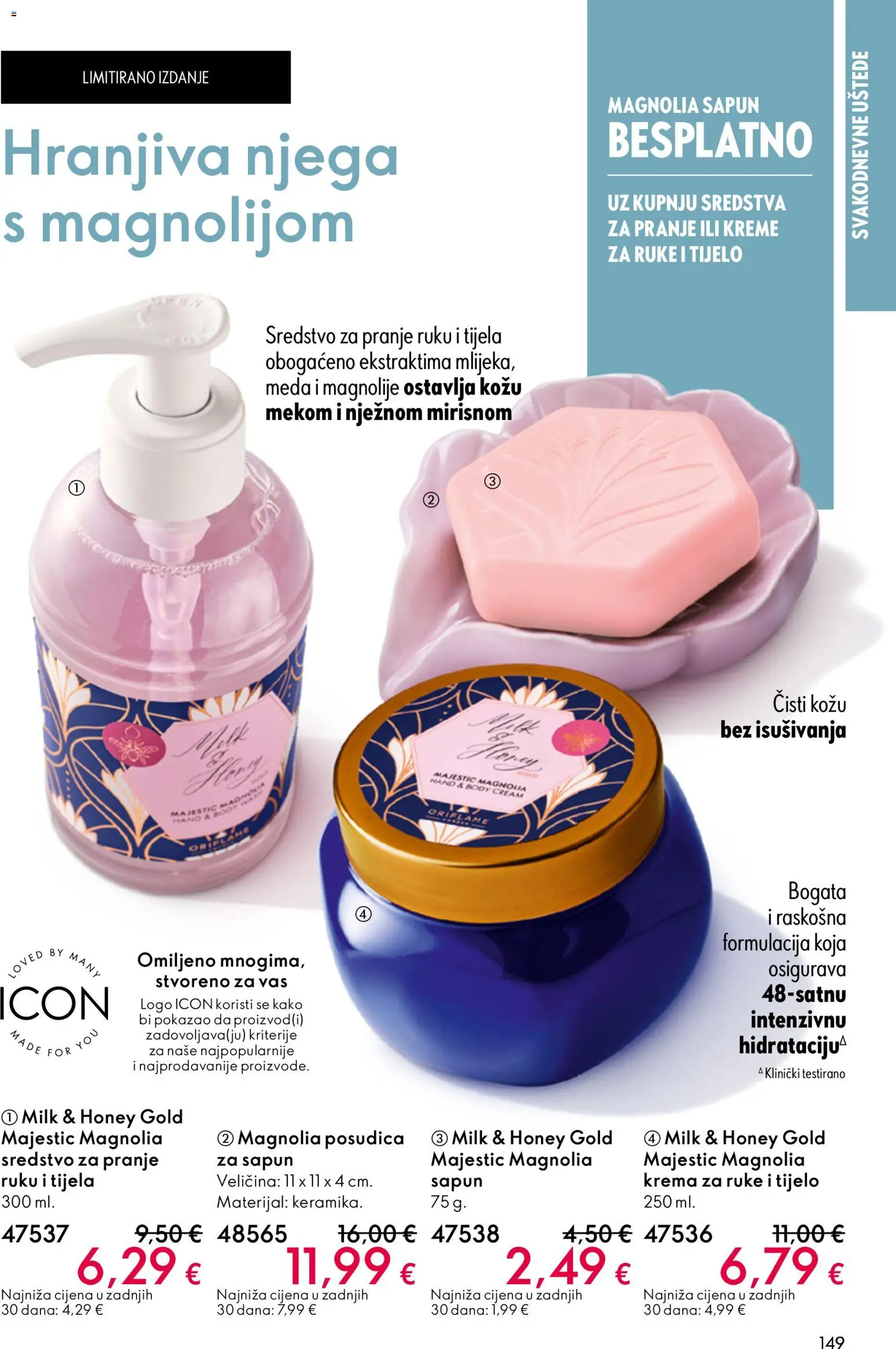 Oriflame katalog | vrijedi od 31.12.2025 | Stranica: 149 | Proizvodi: Krema za ruke, Sapun, Krema