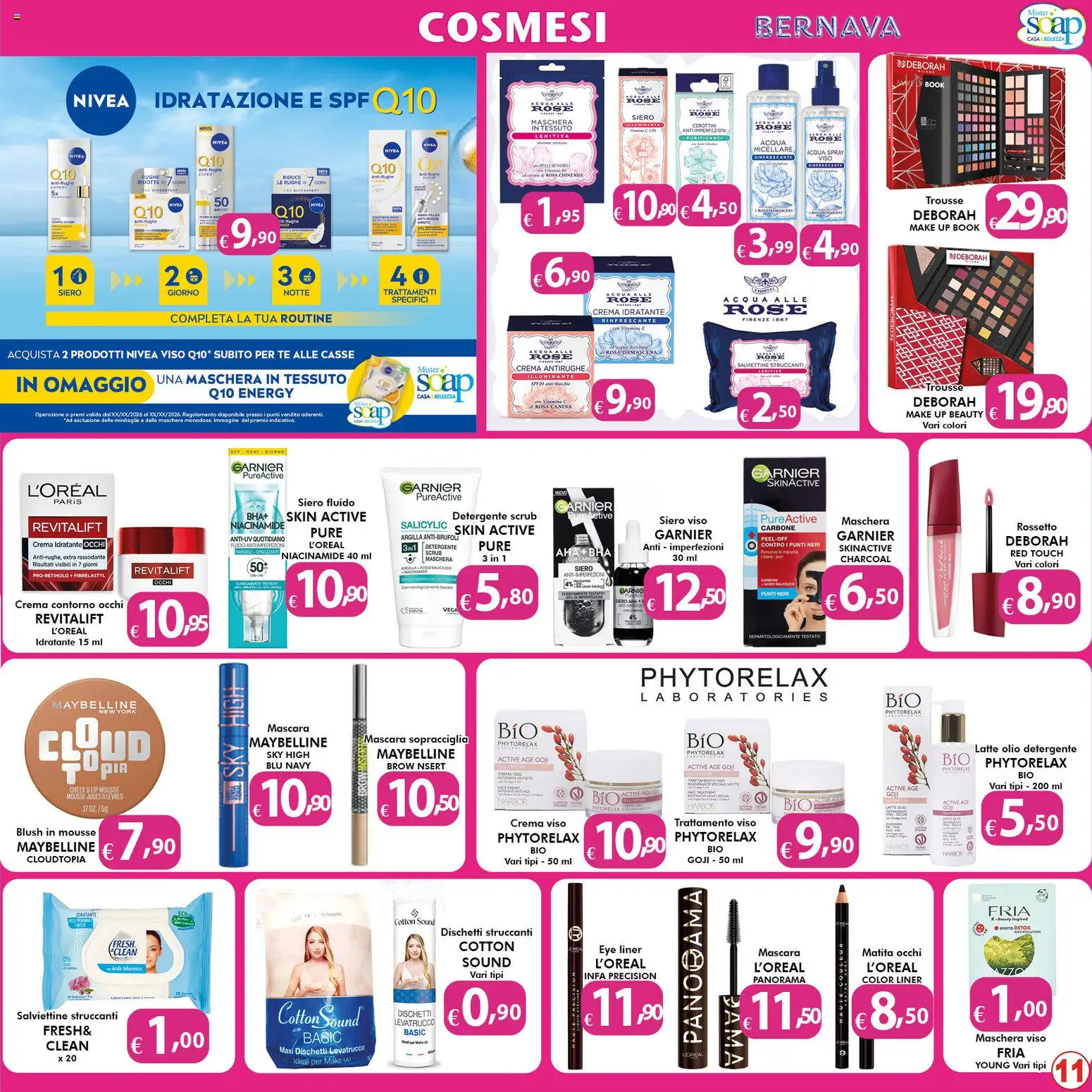Volantino Bernava del 10.04.2026 | Pagina: 11 | Prodotti: Tè, Maschera viso, Crema viso, Latte