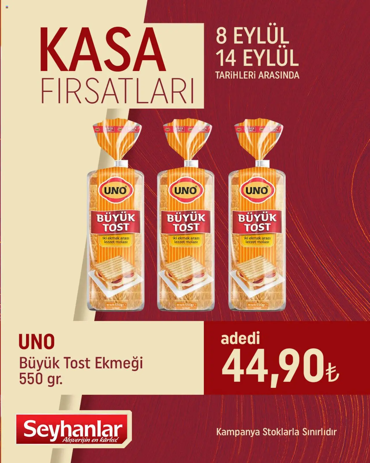 Seyhanlar Market Katalog - 08.09.2025 tarihinden itibaren geçerlidir | Sayfa: 3 | Ürünler: Ekmek, Kasa