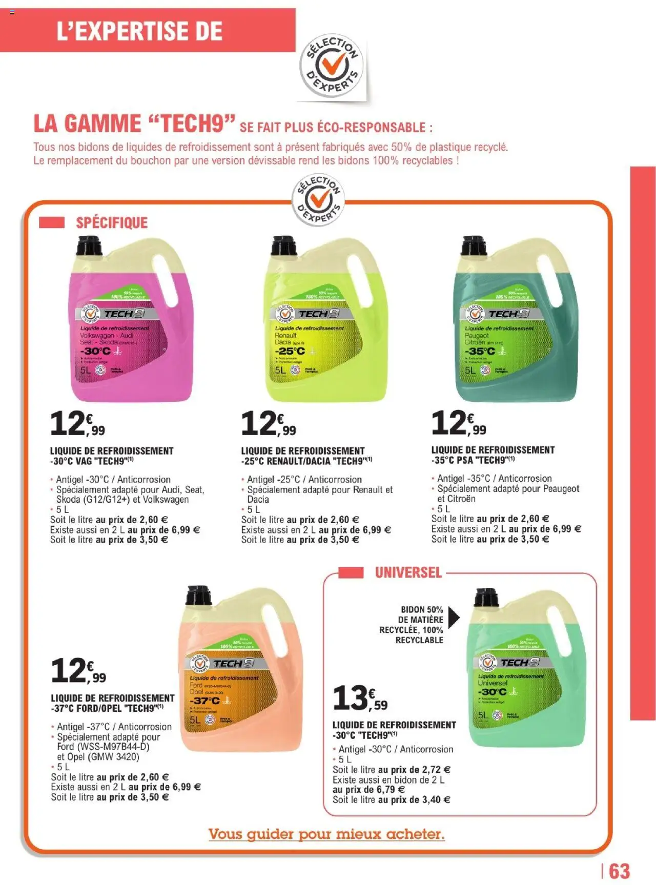  | Page: 63 | Produits: Liquide de refroidissement