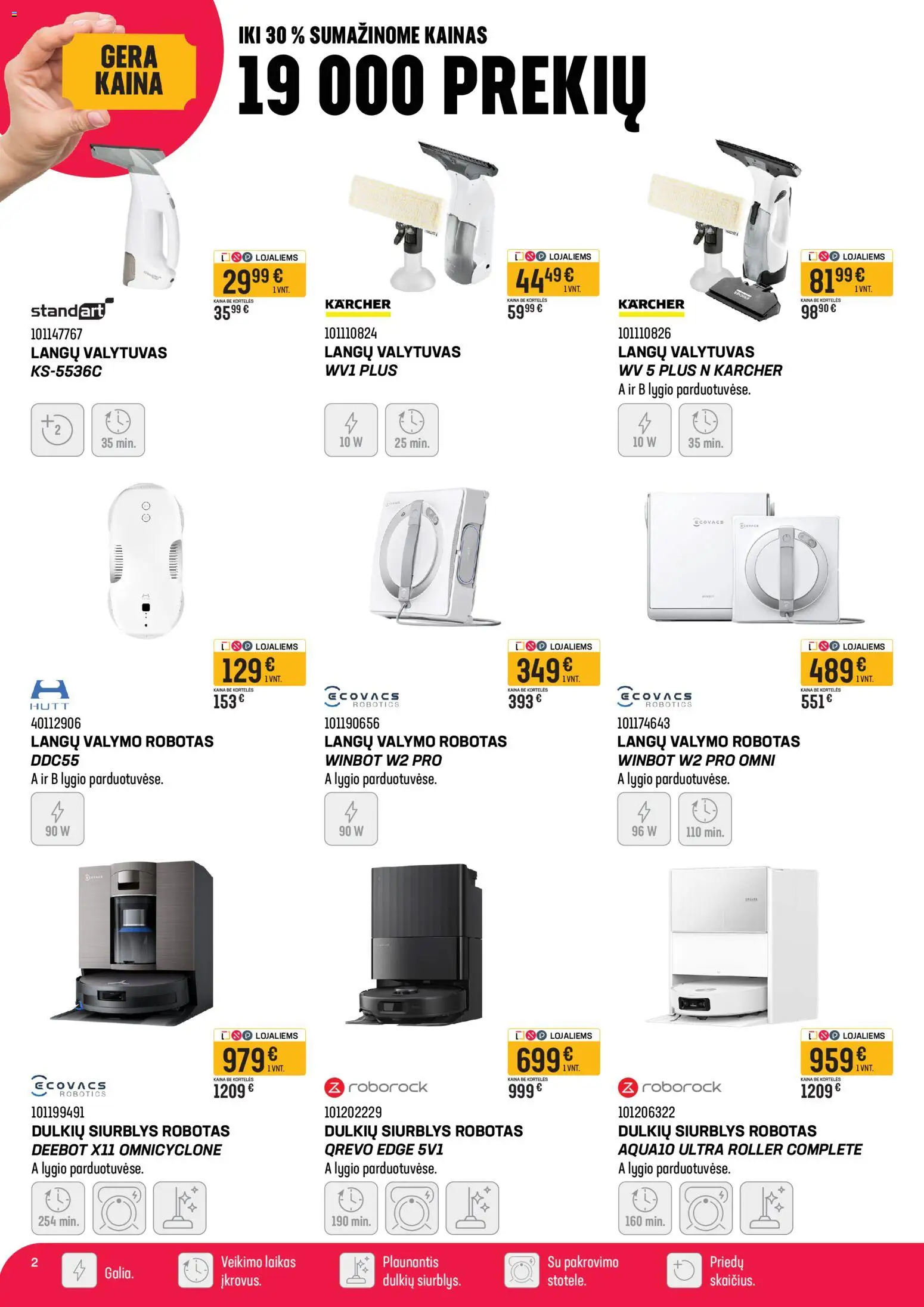 Senukai akcijos nuo 12.03.2026 | Puslapis: 2 | Prekių: Robotas, Dulkių siurblys