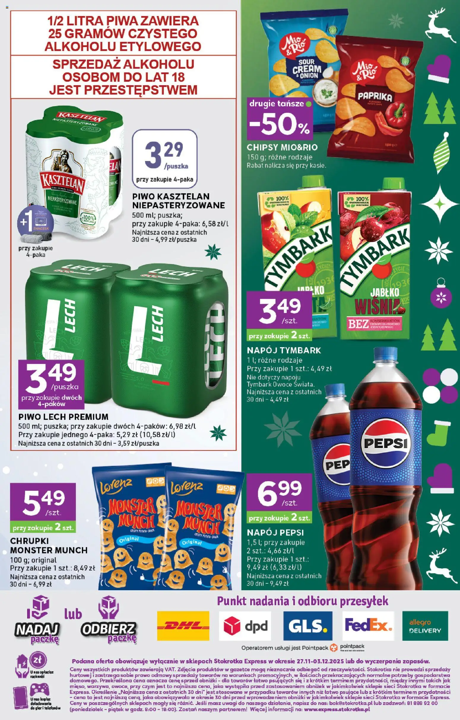Stokrotka Gazetka - Express od 27.11.2025 | Strona: 6 | Produkty: Stokrotka, Chrupki, Pepsi, Owoce