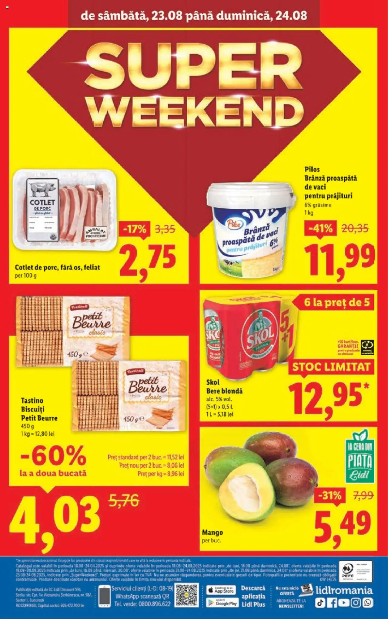 Catalog Lidl – valabil de la 18.08.2025 | Pagină: 40 | Produse: Lait de coco, Rață, Brânză, Bere