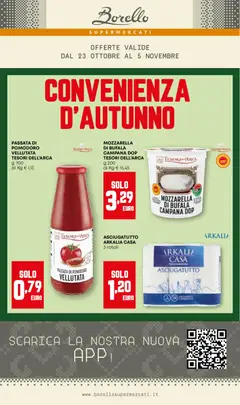 Anteprima del volantino Volantino Borello Supermercati	 valido a partire dal 23.10.2025