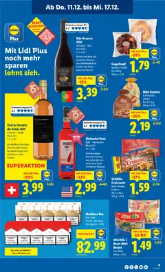 Lidl Aktionen ab 11.12.2025 gültig | Seite: 9 | Produkte: Box, Gipfeli, Wein, Zitrone