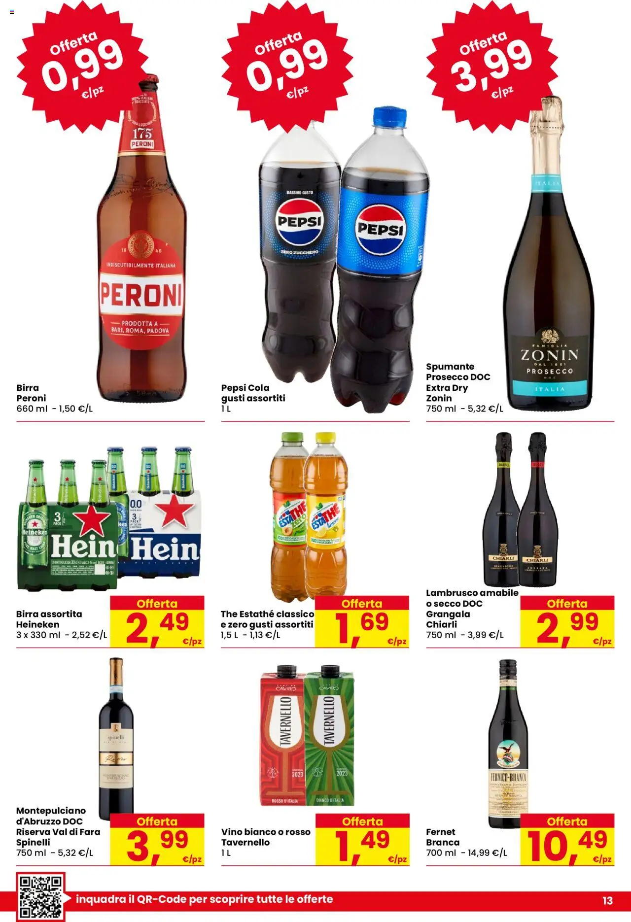 Volantino Eurospar del 21.08.2025 | Pagina: 13 | Prodotti: Birra, Zucchero, Spumante, Heineken