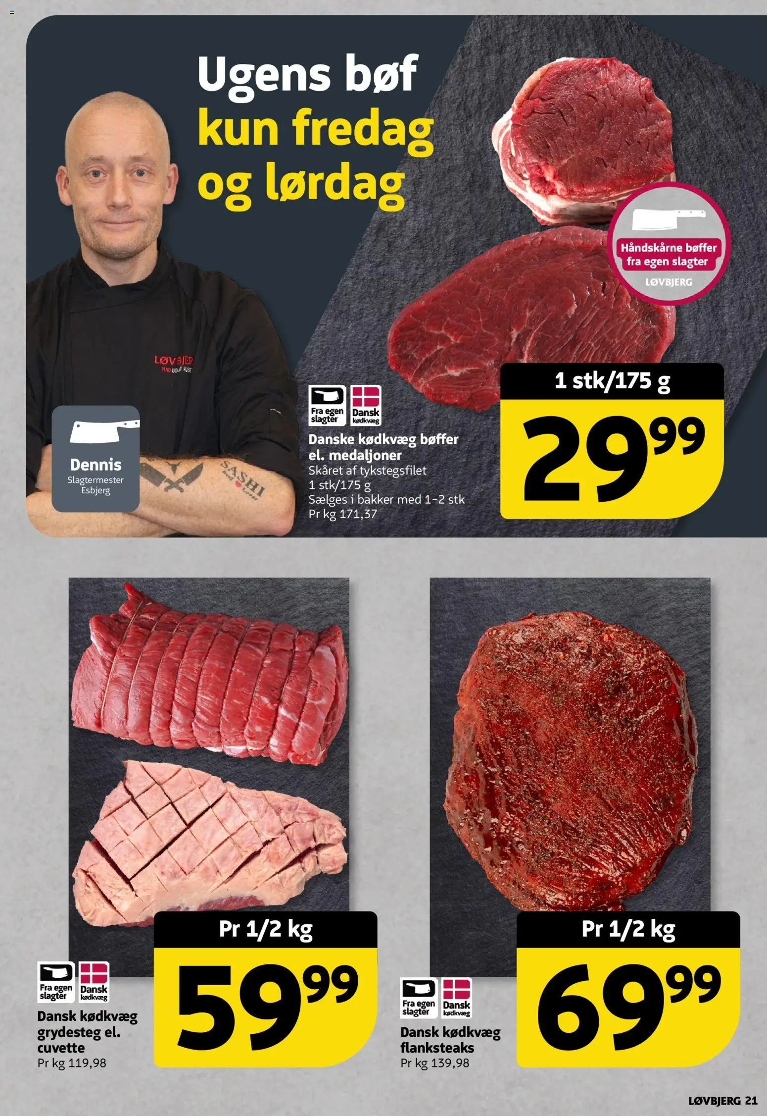 Løvbjerg tilbudsavis – gyldig fra 20.02.2026 | Side: 21 | Produkter: Bøffer
