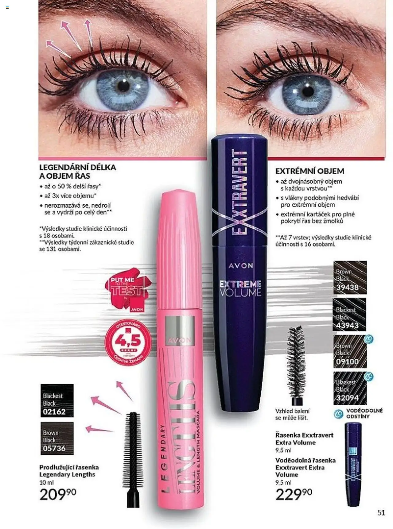 Avon katalog 10/2025 od 01.10.2025 | Strana: 51 | Produkty: Test, Řasenka