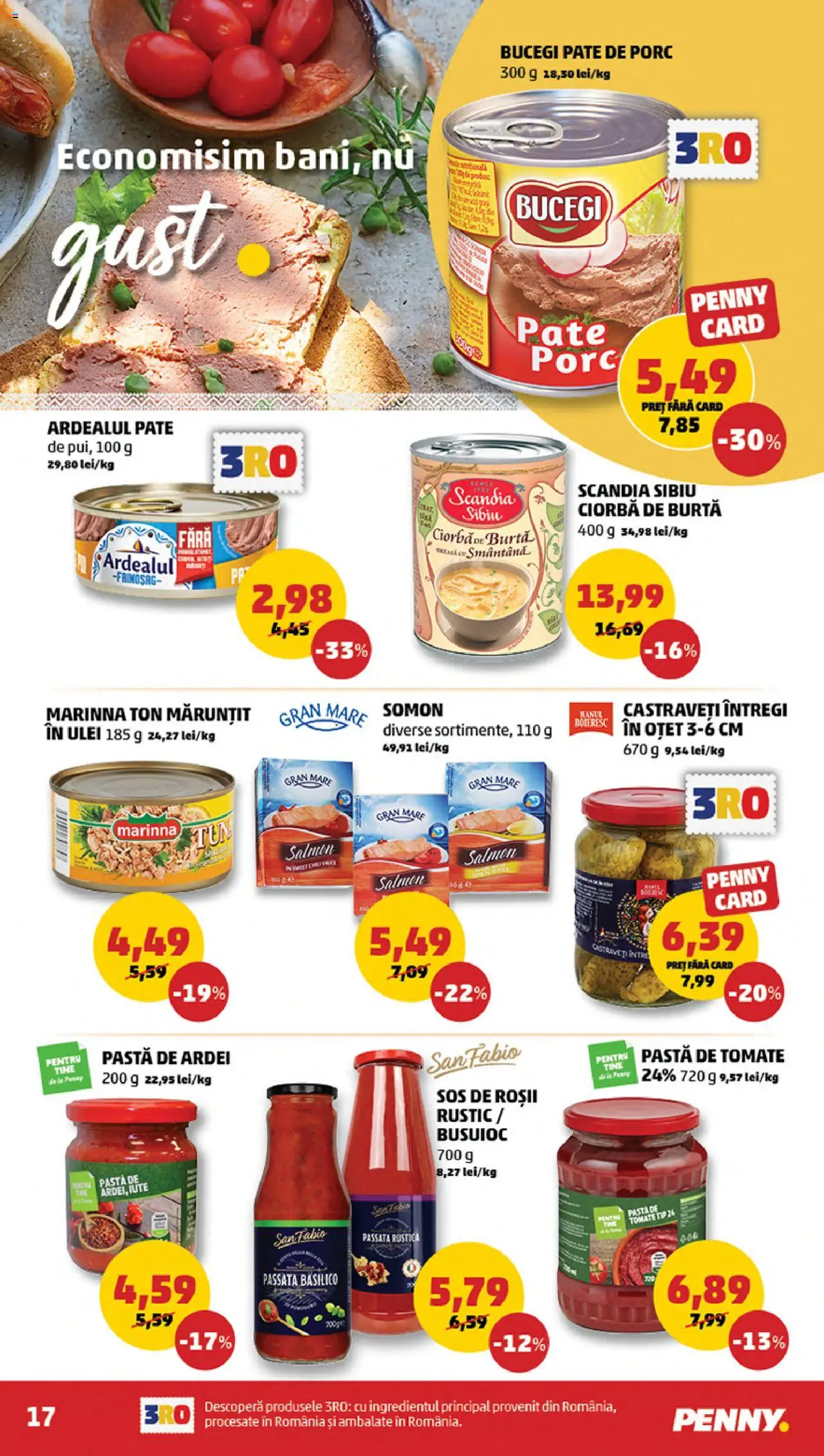 Noul catalog PENNY – valabil de la 15.10.2025 | Pagină: 17 | Produse: Pate, Ardei, Brokoli, Pastă de tomate