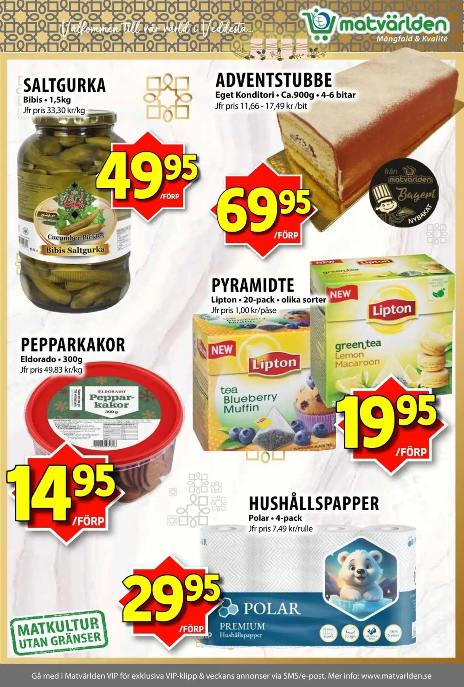 Matvärlden reklamblad aktuell från 01.12.2025 | Sida: 5 | Produkter: Hushållspapper, Peppar