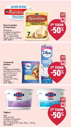 Delhaize folder week 12 - Voorbeeld van een folder van Delhaize, geldig van 19.03.2026 | Pagina: 25 | Producten: La, Melk, Kaas, Yoghurt
