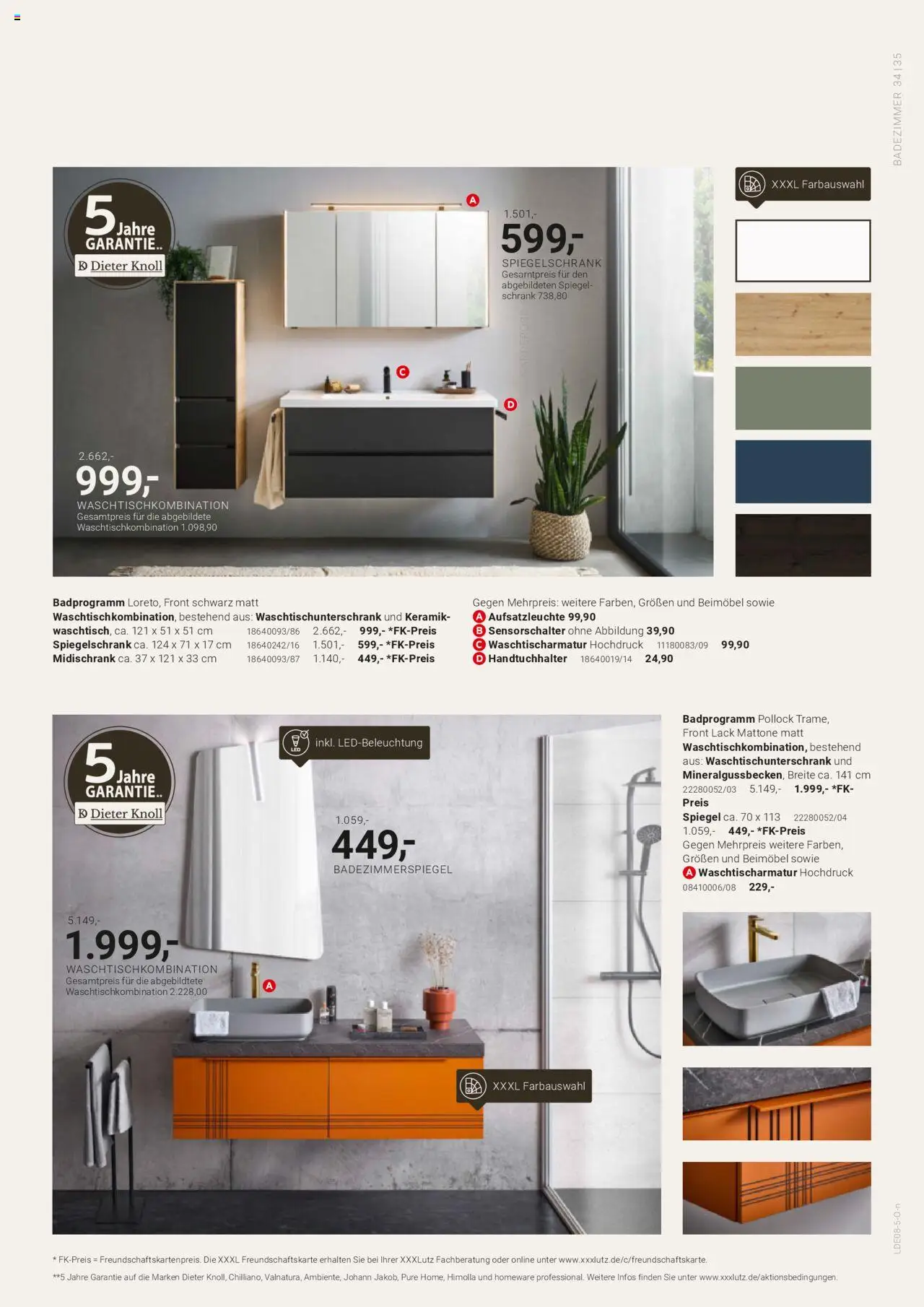 XXXL Lutz Dieter Knoll Spezial - gültig ab dem 04.08.2025 | Seite: 35 | Produkte: Schrank, Handtuchhalter, Spiegelschrank, Midischrank