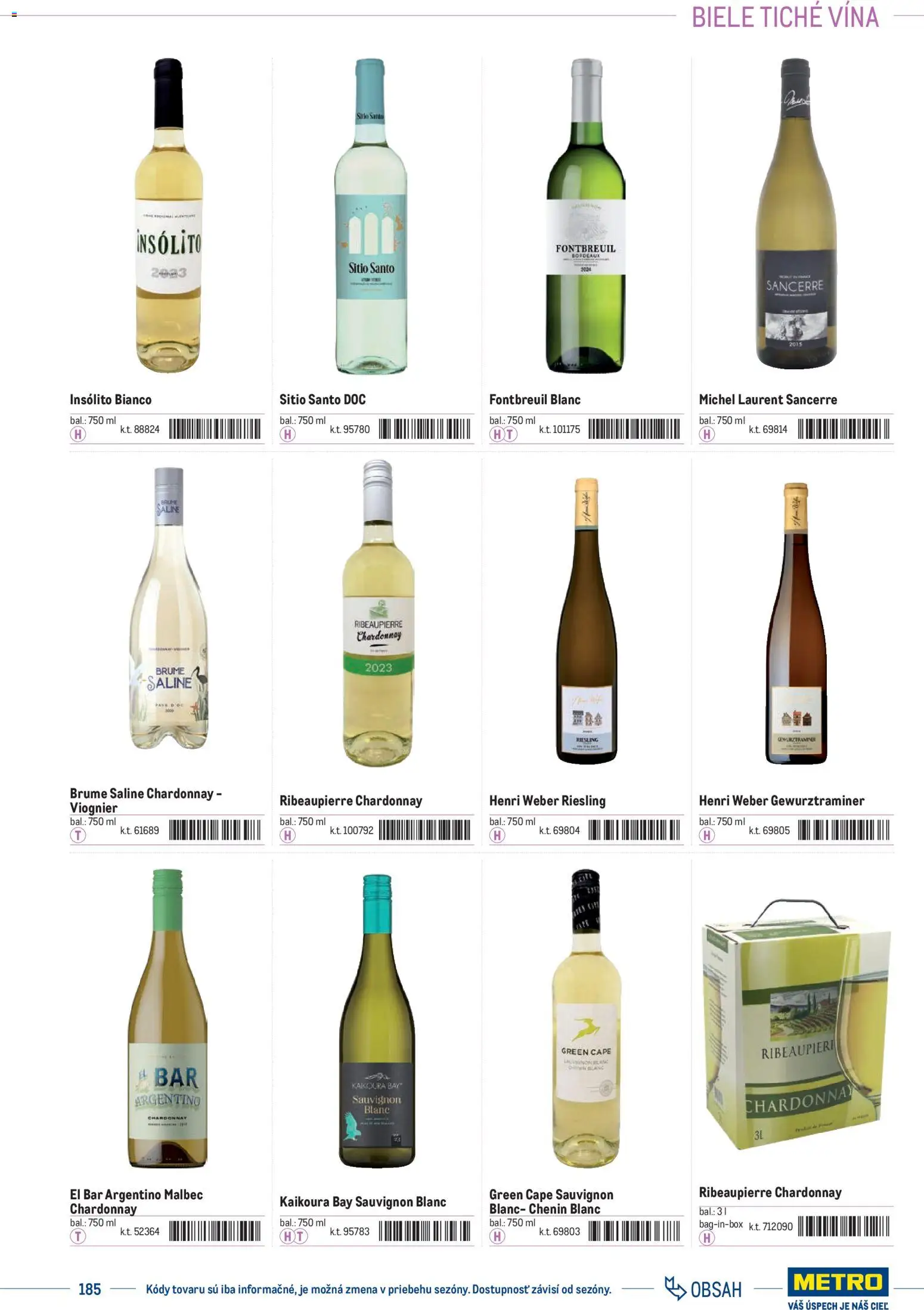 Nové Metro akcie – leták je platný od 01.01.2025 | Strana: 185