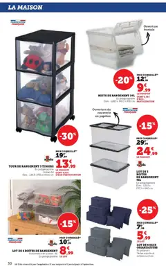 Super U - Prévisualisation de Super U - Le blanc valide à partir de 27.12.2025 | Page: 30 | Produits: Tiroirs, Boîte de rangement