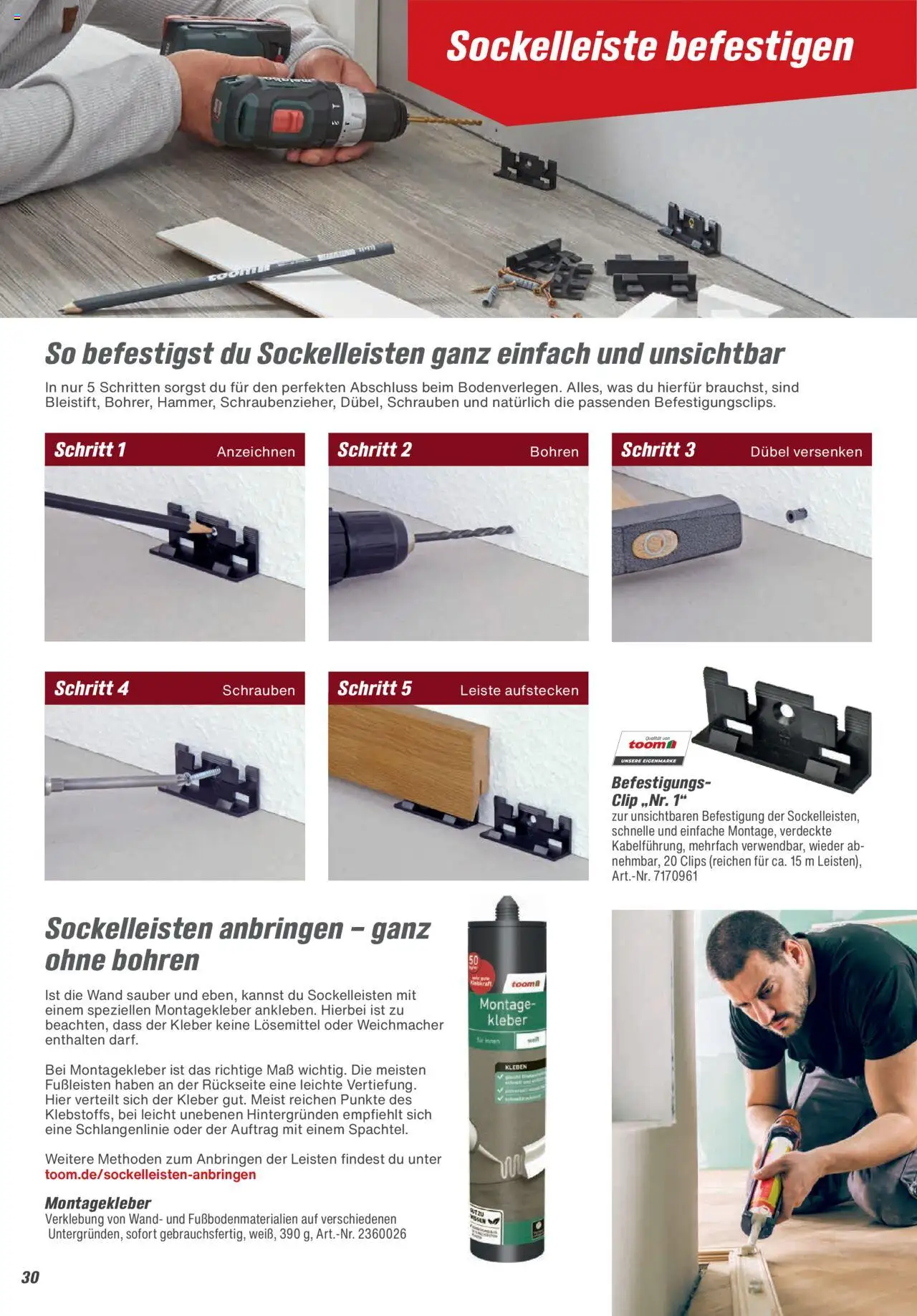 Toom Baumarkt Bodenbeläge & Zubehör 2025 - gültig ab dem 21.08.2025 | Seite: 30
