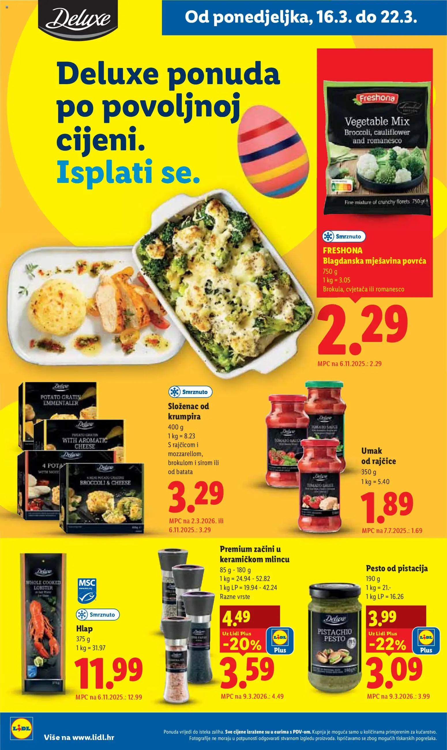 Lidl katalog | vrijedi od 16.03.2026 | Stranica: 10 | Proizvodi: Rajčice, Začini, Umak