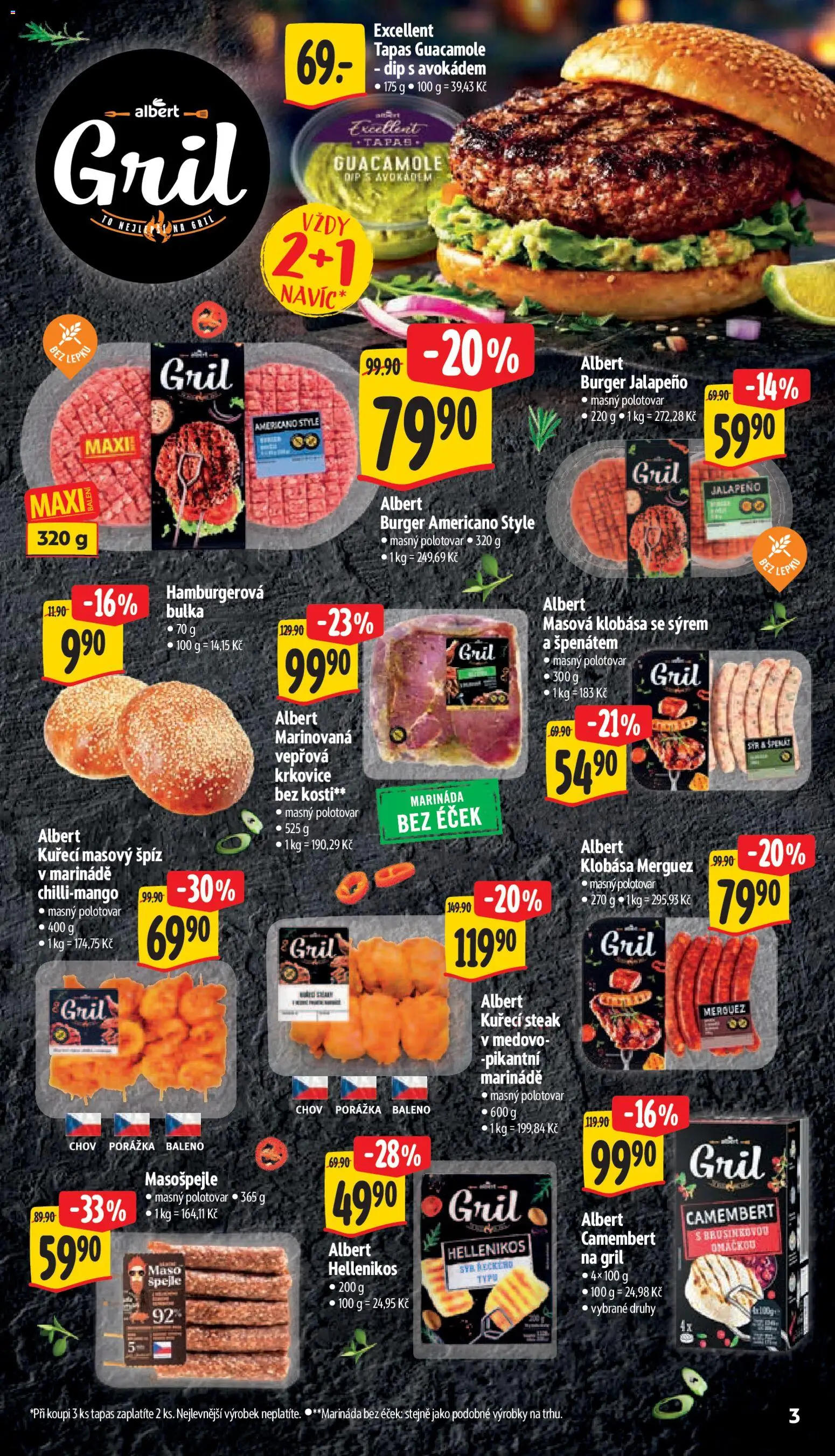 Albert leták - Supermarket od 29.04.2026 | Strana: 9 | Produkty: Tapas, Gril, Maso, Krkovice