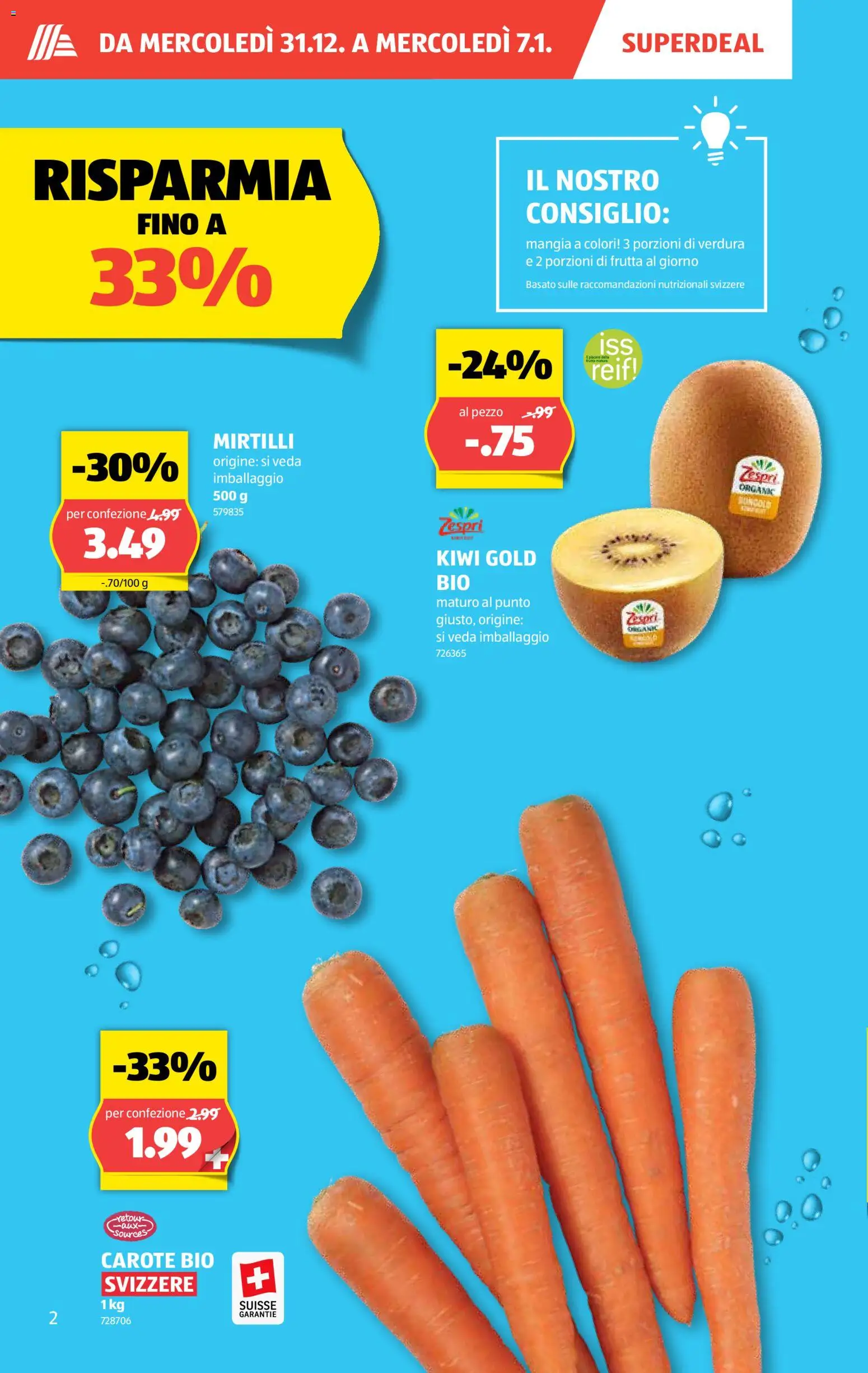 Aldi Aktionen IT – gültig ab 31.12.2025 | Seite: 3 | Produkte: Kiwi