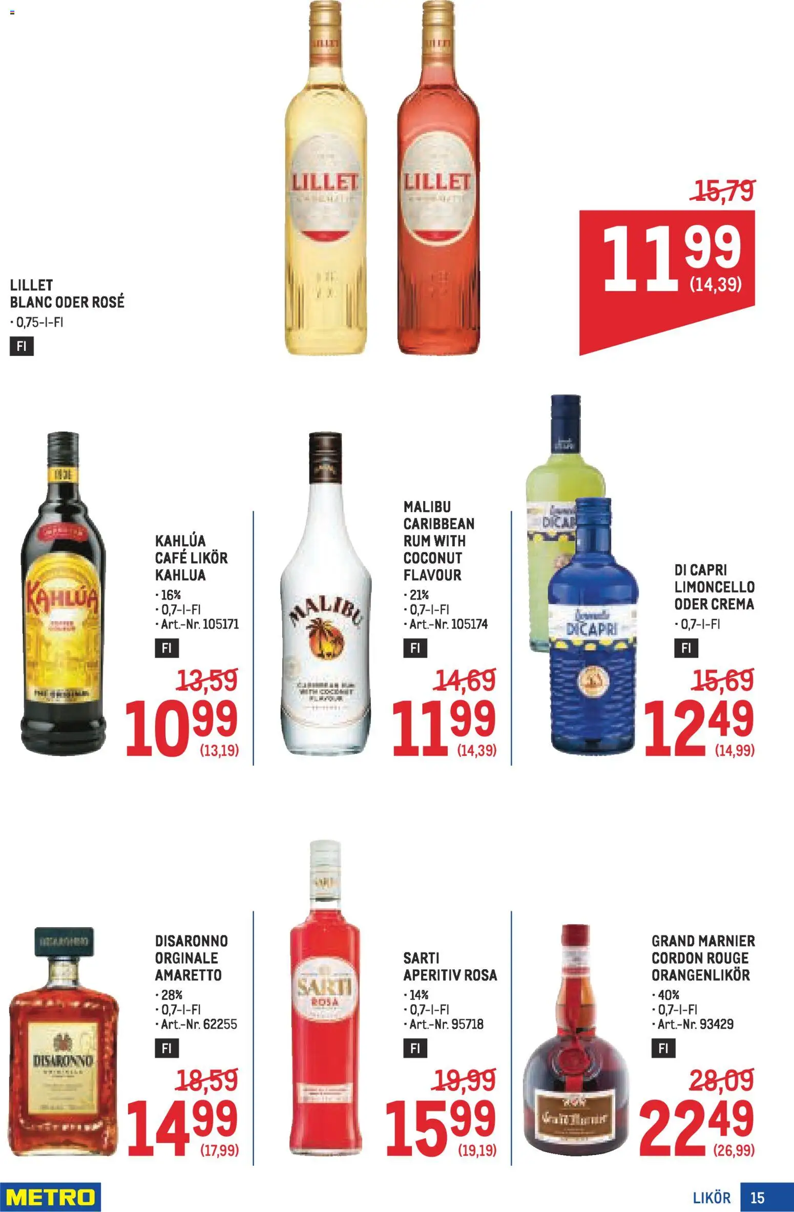 Metro  Wein und Spirituosen Spezial gültig ab 22.01.2026 | Seite: 15 | Produkte: Rouge