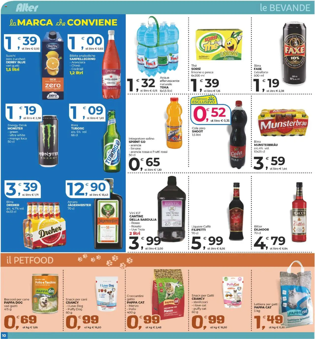 Volantino Alter Discount del 03.10.2025 | Pagina: 10 | Prodotti: Manzo, Tacchino, Arancia, Amaro
