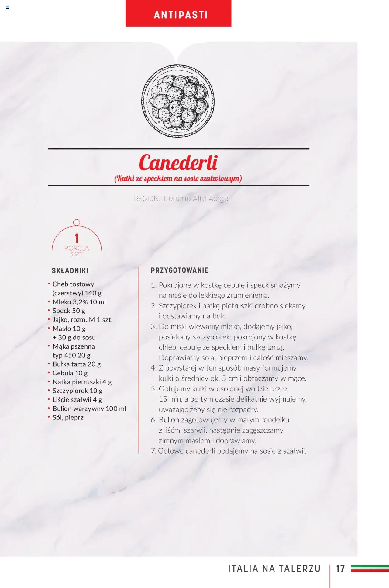Makro Gazetka - Ebook kuchnia włoska od 16.05.2023 | Strona: 17 | Produkty: Bułka, Mleko, Masło, Pieprz