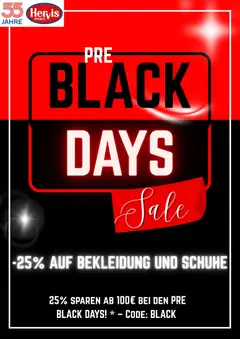 Hervis - Black Friday ab 22.11.2025 gültig